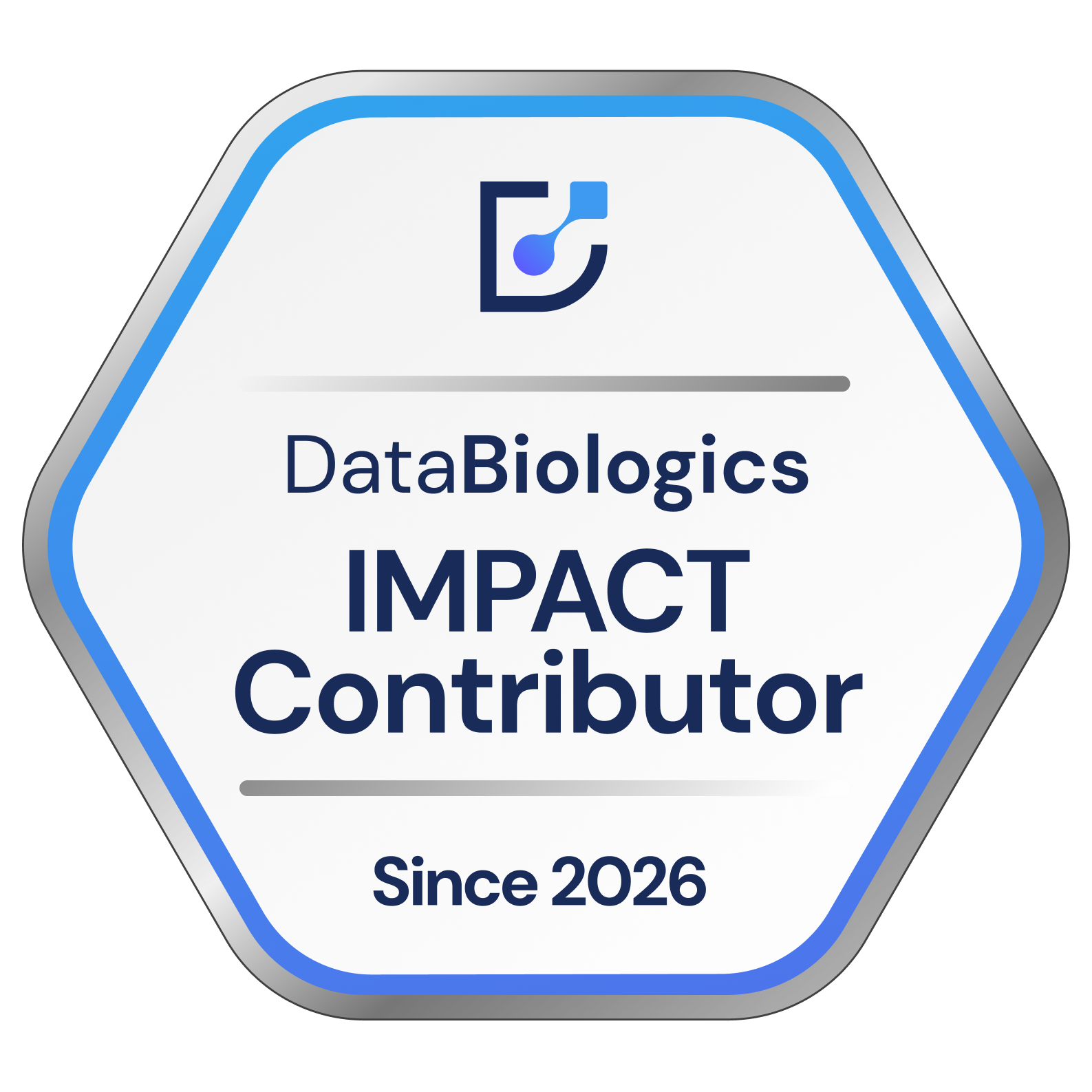 Badge showing that the business contributes to DataBiologics registry