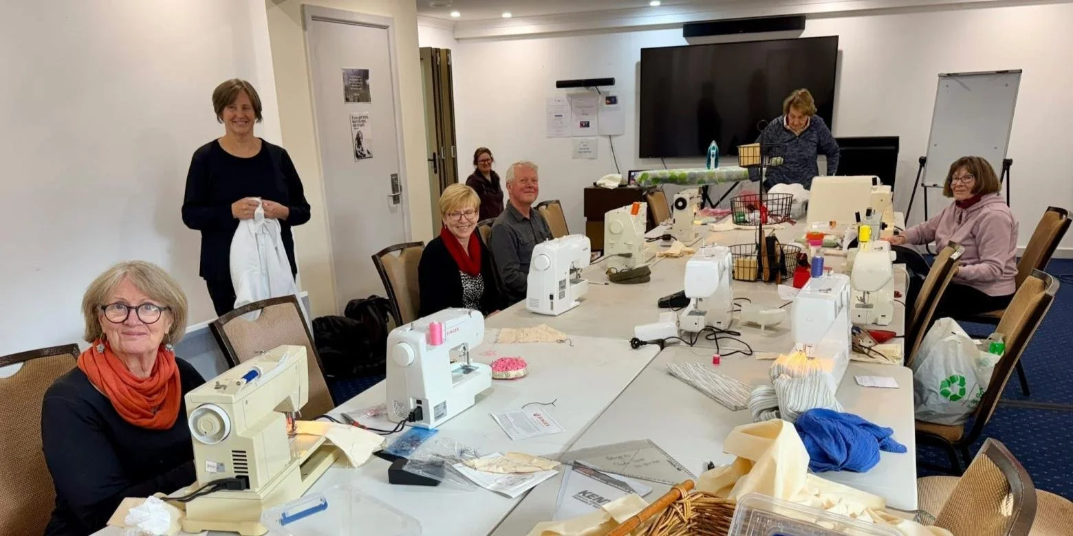 A sewing machine class in Katoomba