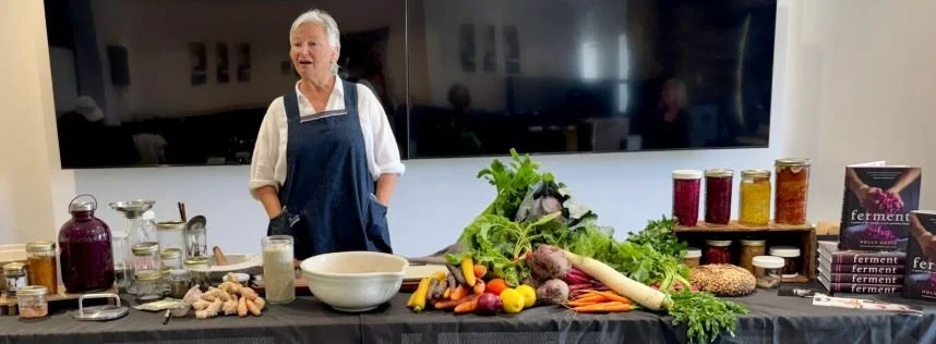 A presenter at the Blue Mountains Food Security Fair in Katoomba