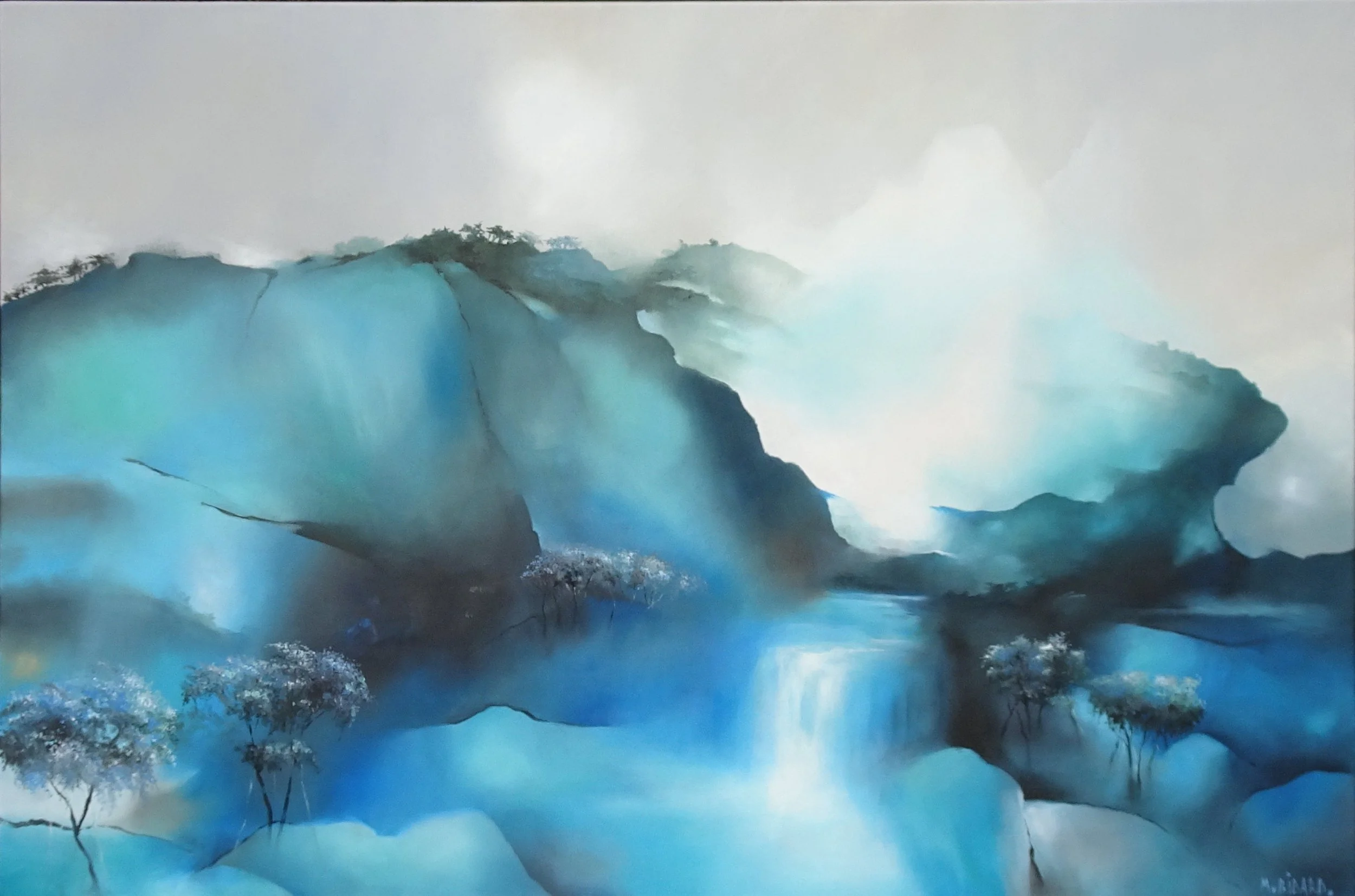 Jardin suspendu 25 - Huile sur toile 80 x 120 cm