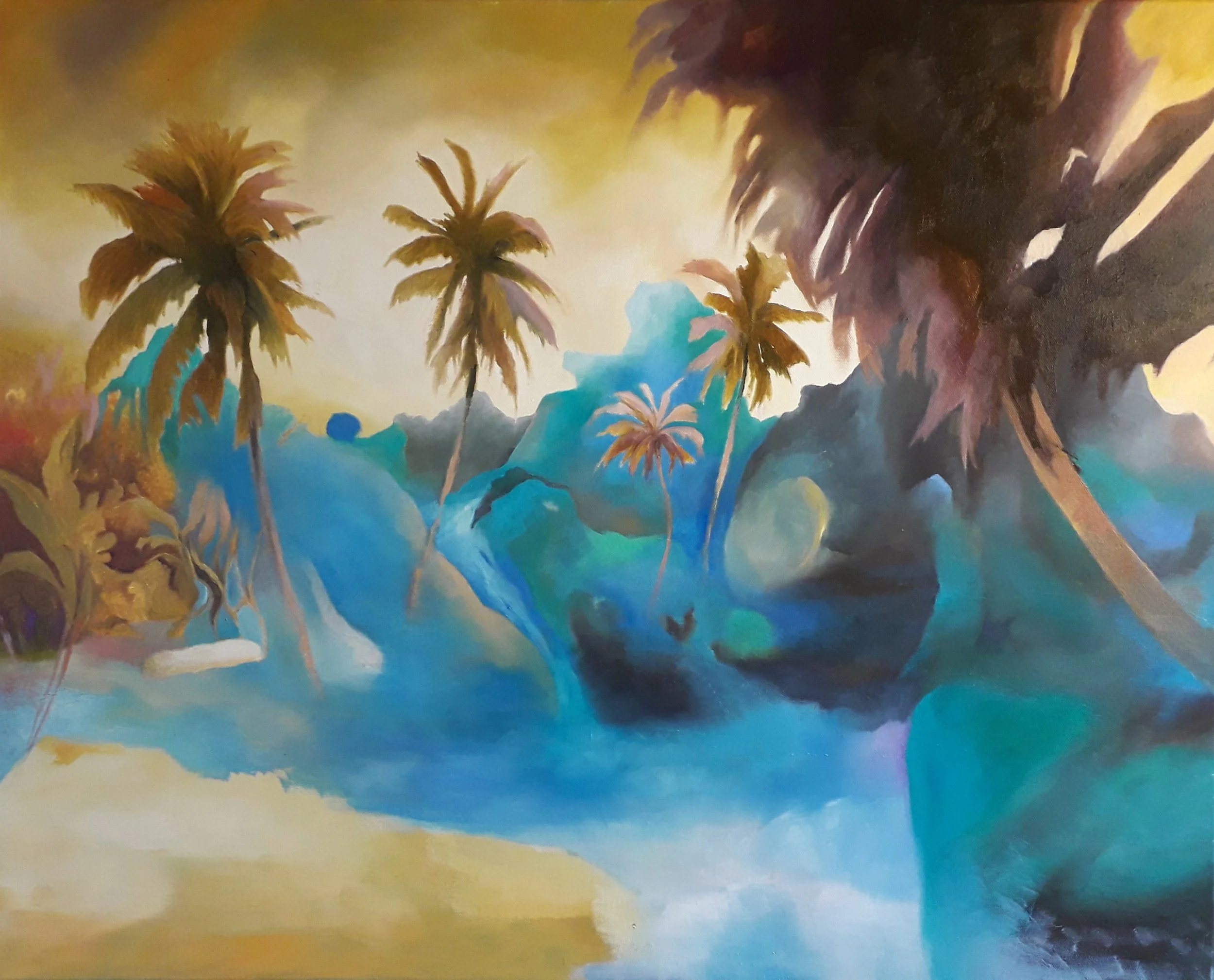 Latitudes 8 - Huile sur toile 64 x 81 cm