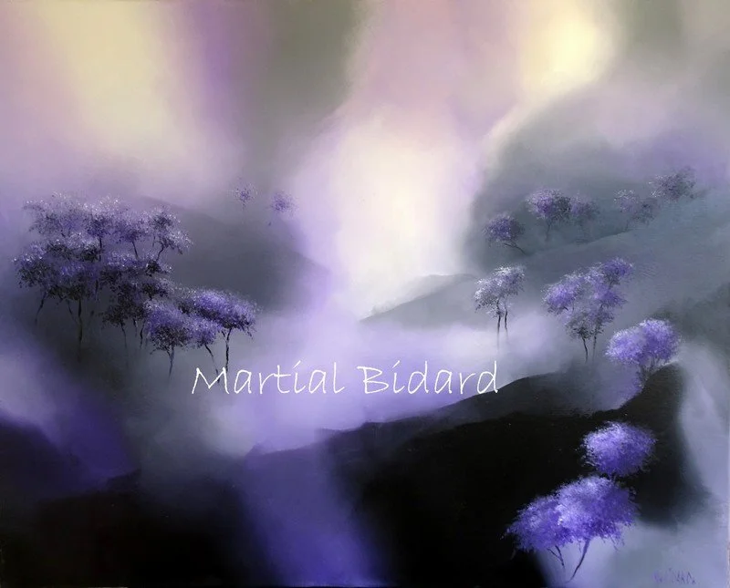 Jardin suspendu 4 - Huile sur toile 65 x 81 cm