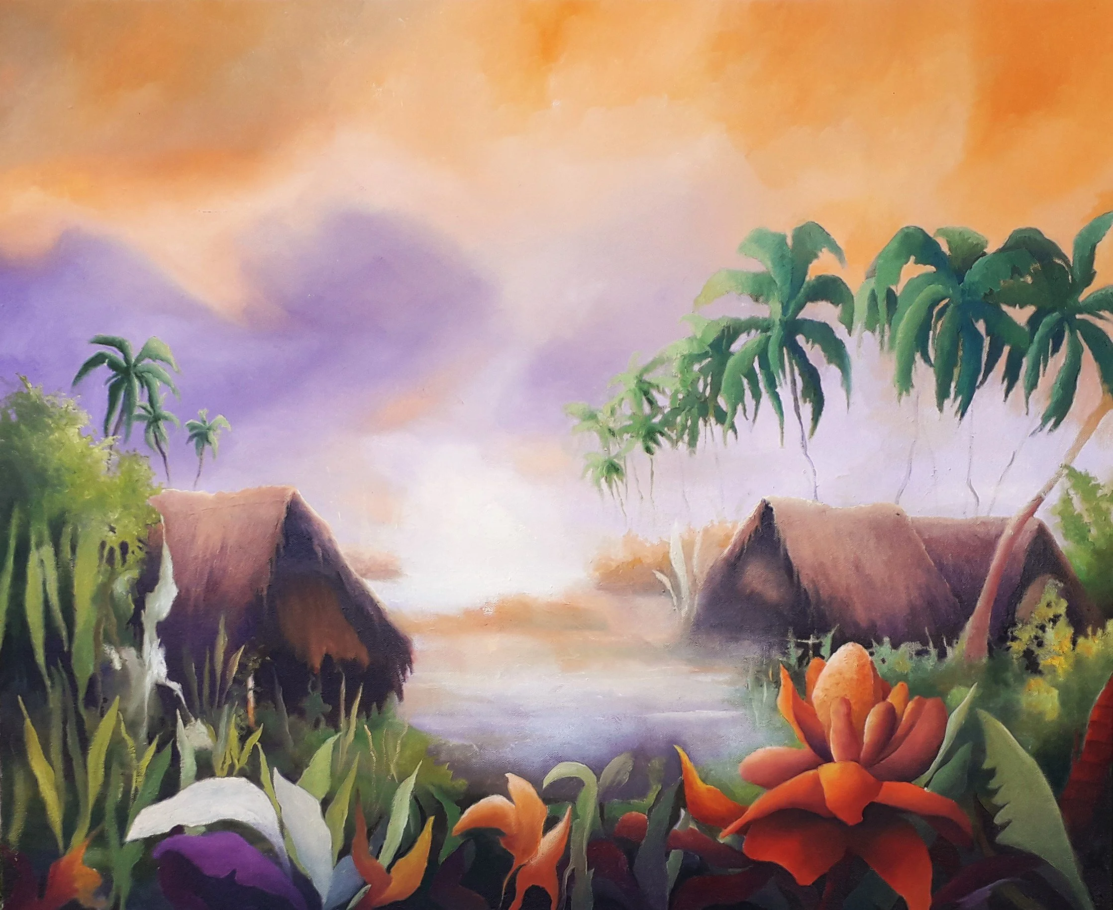 Latitudes 6 - Huile sur toile 60 x 73 cm