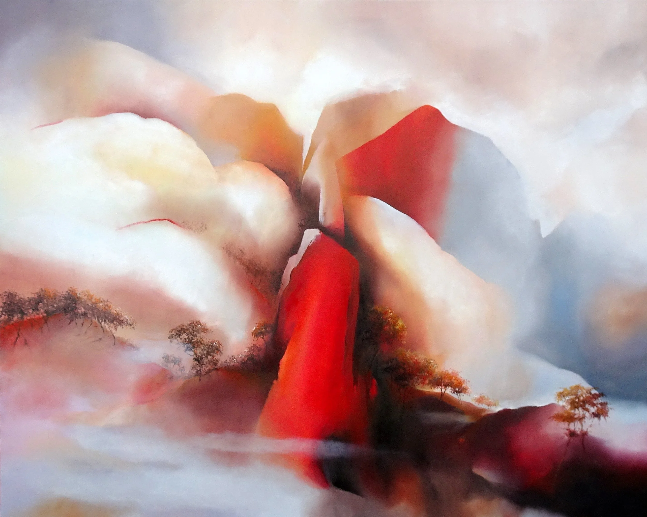 Jardin suspendu 28 - Huile sur toile 80 x 100 cm