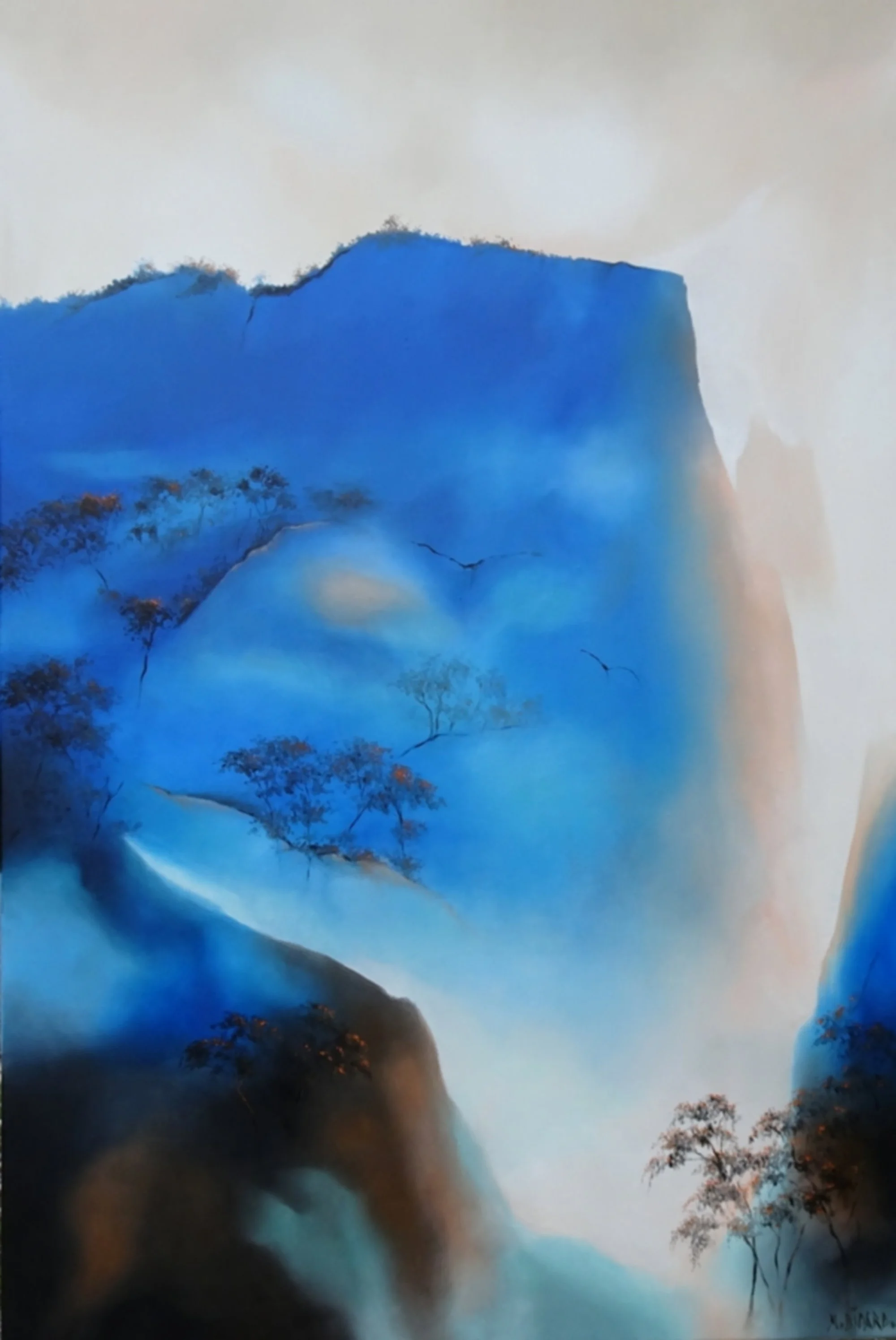 Jardin suspendu 27 - Huile sur toile 80 x 120 cm