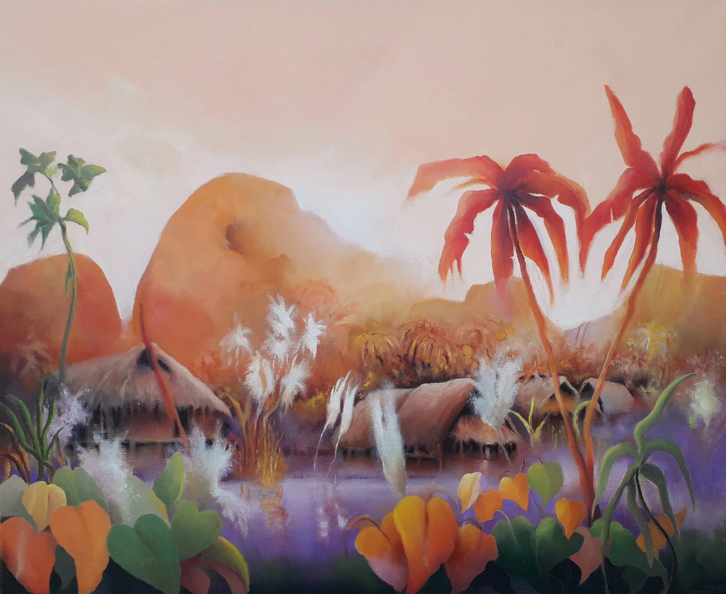 Latitudes 5 - Huile sur toile 54 x 65 cm