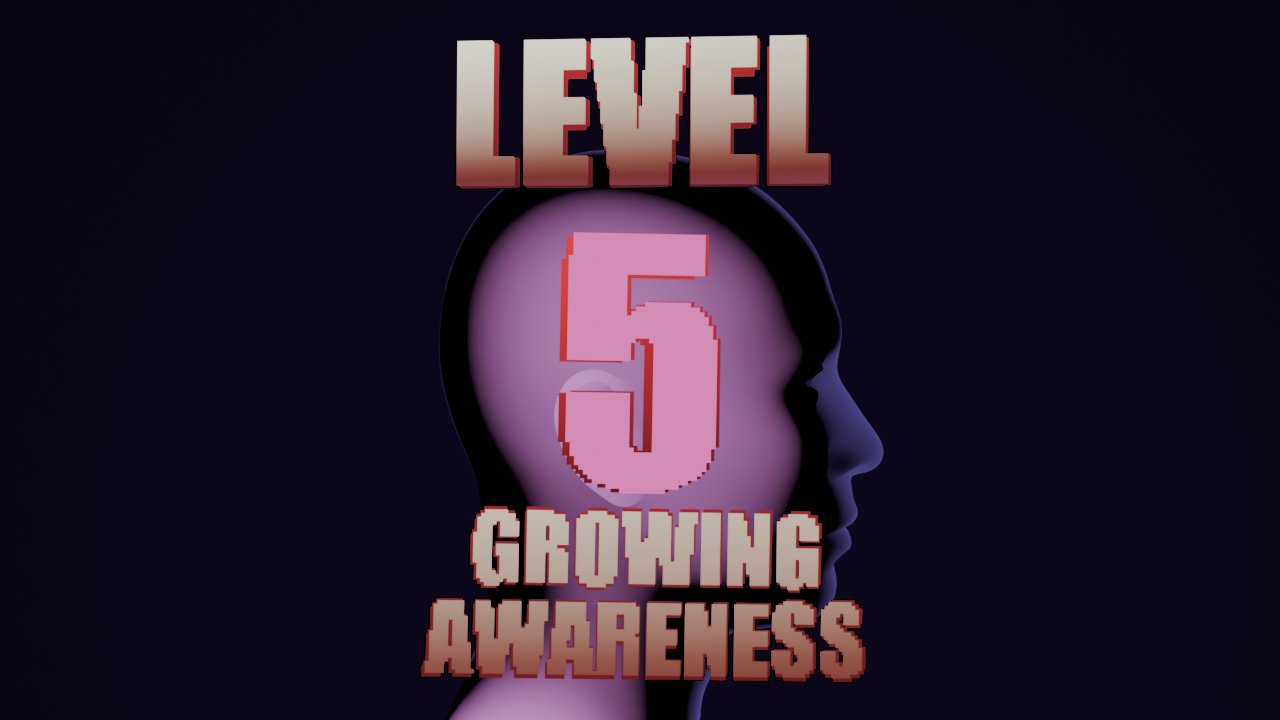 Button to go back to Level 5 of my gamified weight loss journey