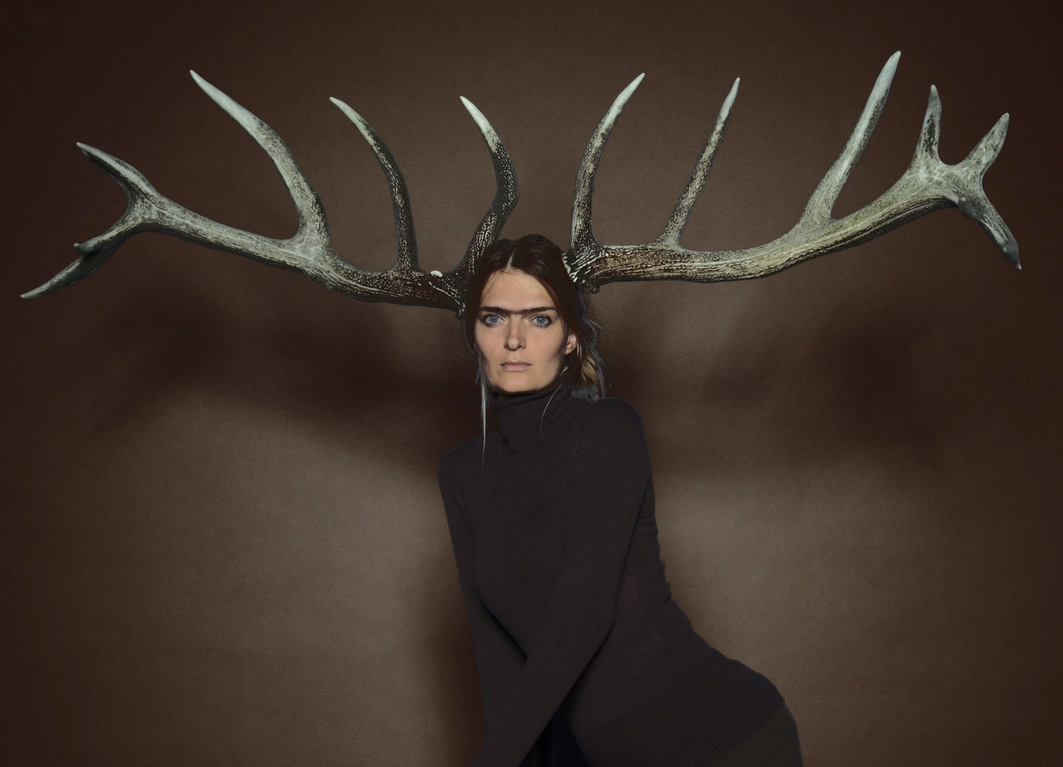Aus der Serie „Selbstportrait nach Frida Kahlo I - V“, 9 cm x 12 cm, 22 cm x 18 cm,
C-Print, 2008, 2009, 2010