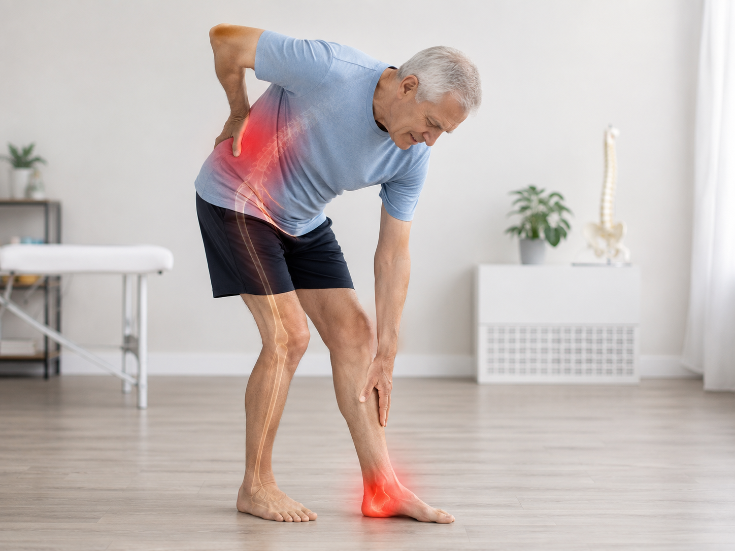 Lower back pain can be linked to feet issues - underlying issues that a podiatrist can pinpoint and help with
