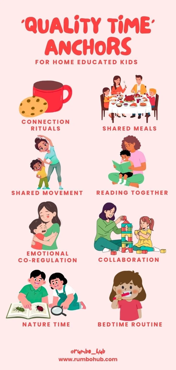 Quality Time ‘Connection Anchors’ for Home‑Educated Kids: Simple Ways to reconnect!