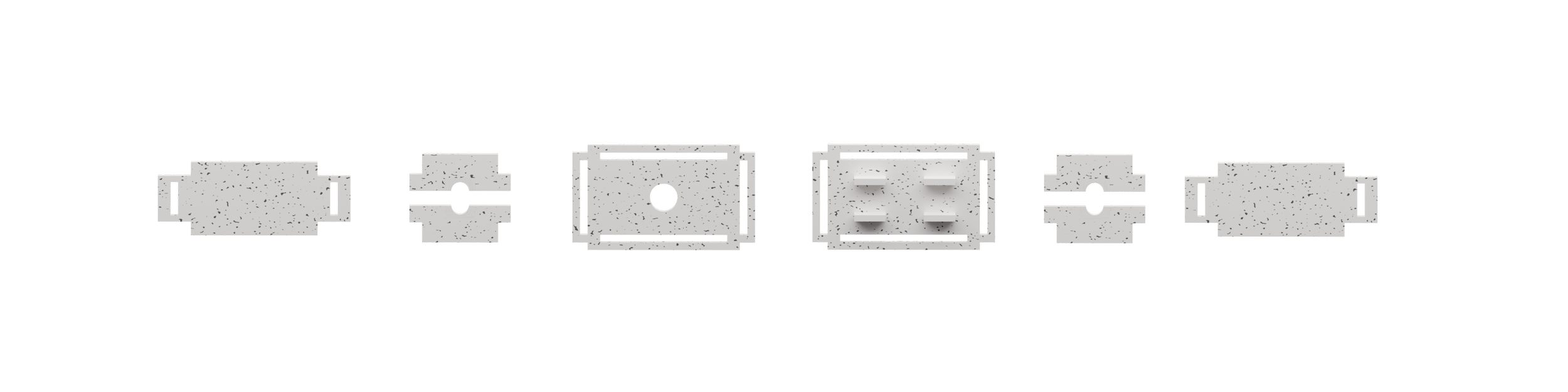 Top view of a light switch board expanded with Japanese joinery implemented.