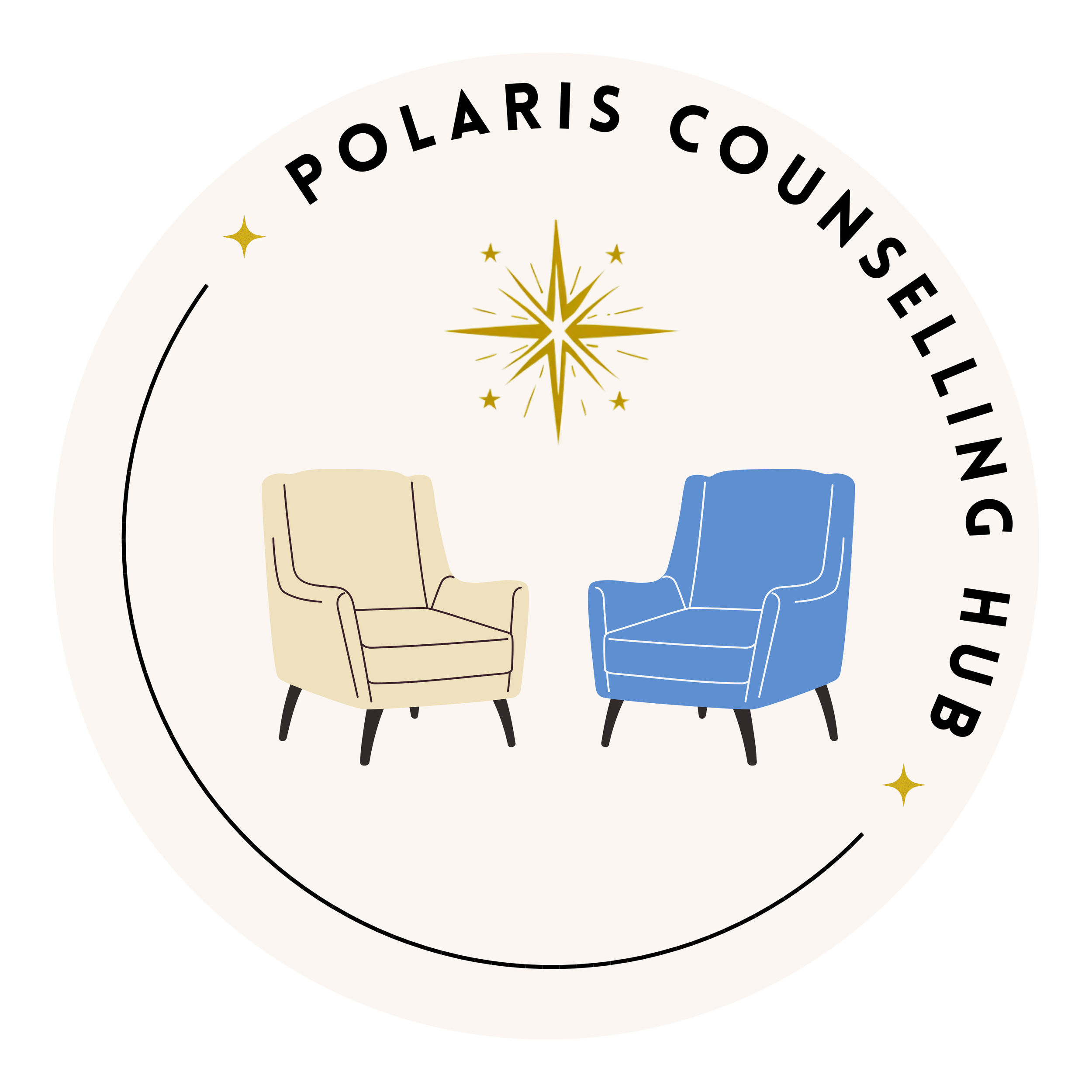 The logo for Polaris Counselling Hub, which offers counselling in Aberdeen.
