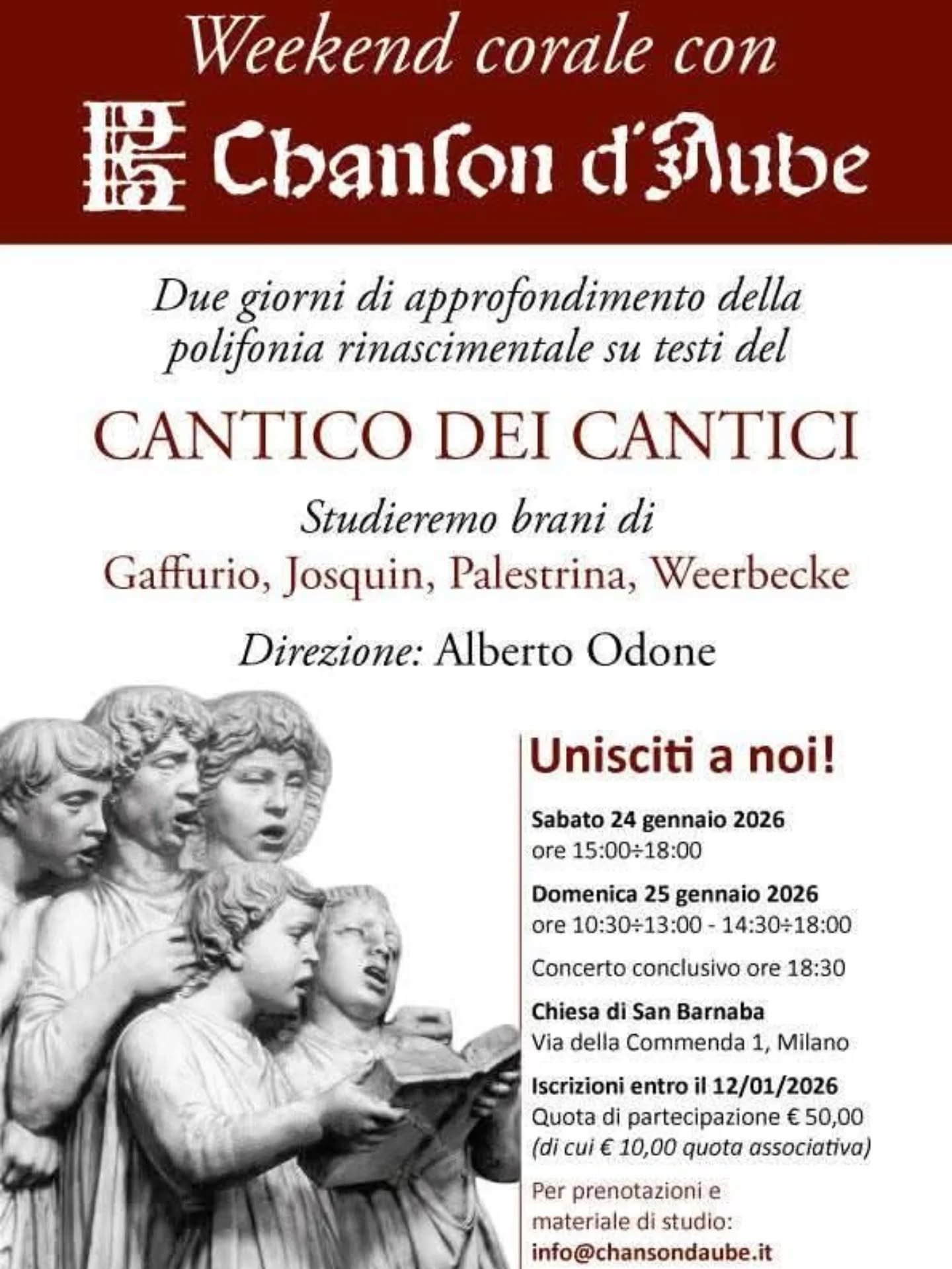 Una preziosa occasione di musica e poesia con repertori rari. Li faremo rivivere insieme!
#musicaepoesia #coro #polifon&iacute;a #musicarinascimentale