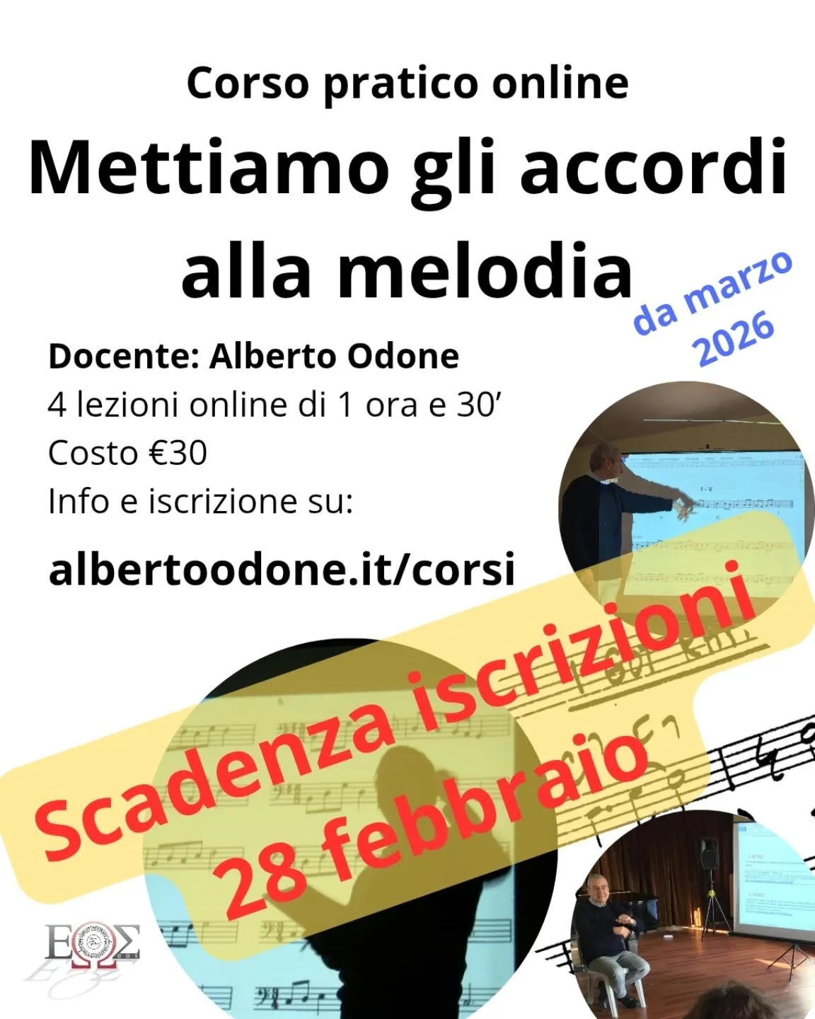 Scopri di pi&ugrave; su albertoodone.it/corsi!