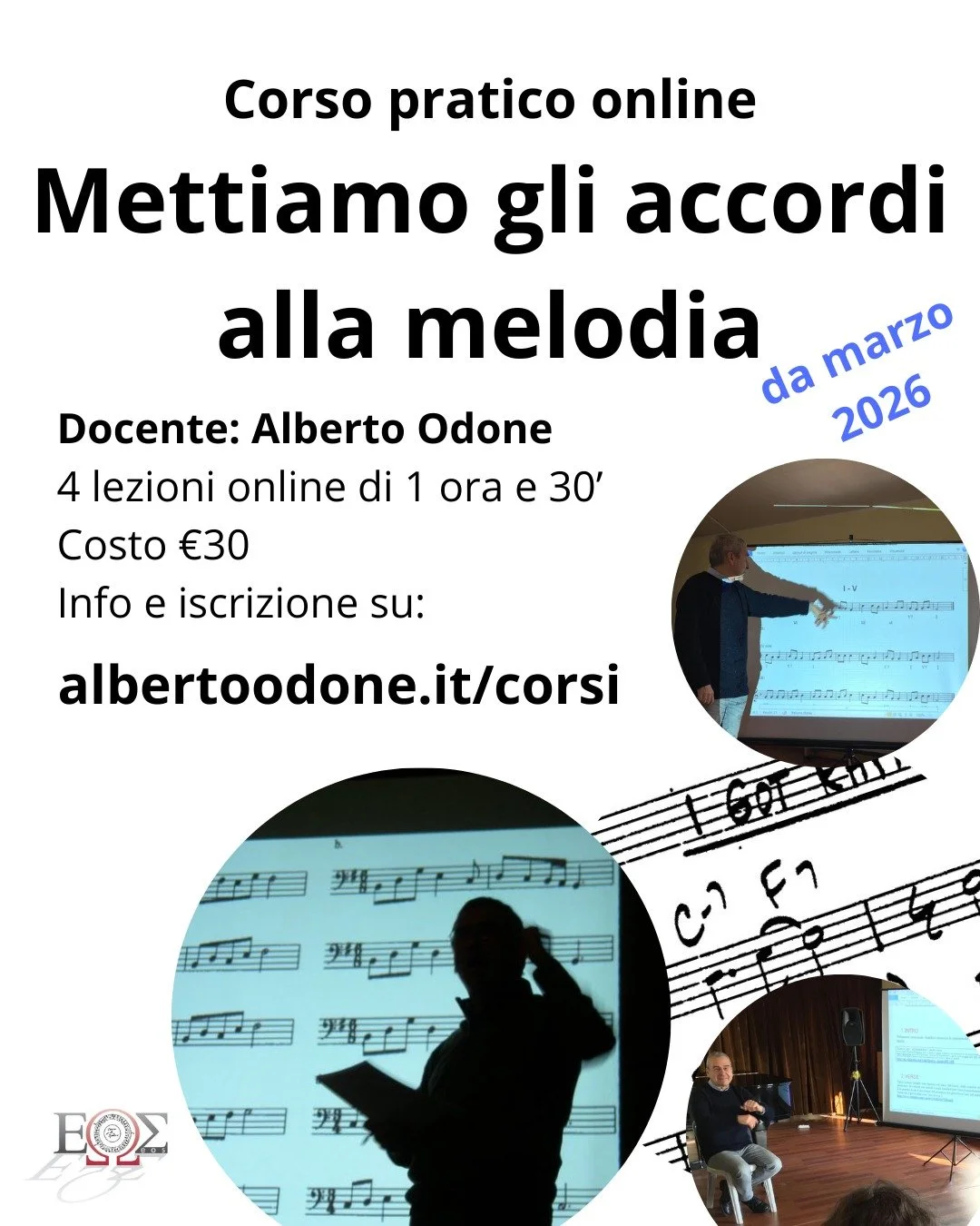 Hai sempre considerato l&rsquo;armonia come una materia complicata e astratta? Alla base del linguaggio tonale stanno pochi procedimenti elementari accessibili a tutti!
Fasce orarie disponibili: mattino/pomeriggio/sera. Info e iscrizioni: www.alberto