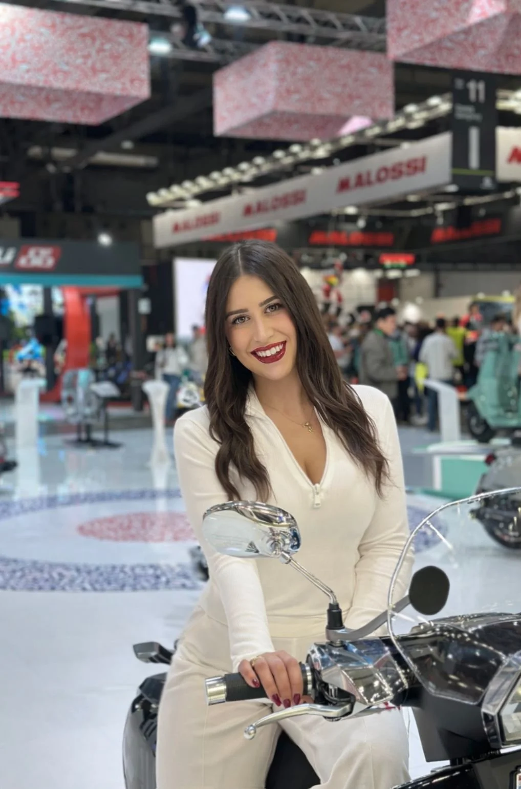 Hostess for Eicma Trade exhibition in Milan
