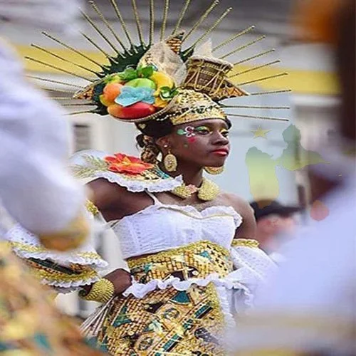 une beauté du carnaval de la Guadeloupe