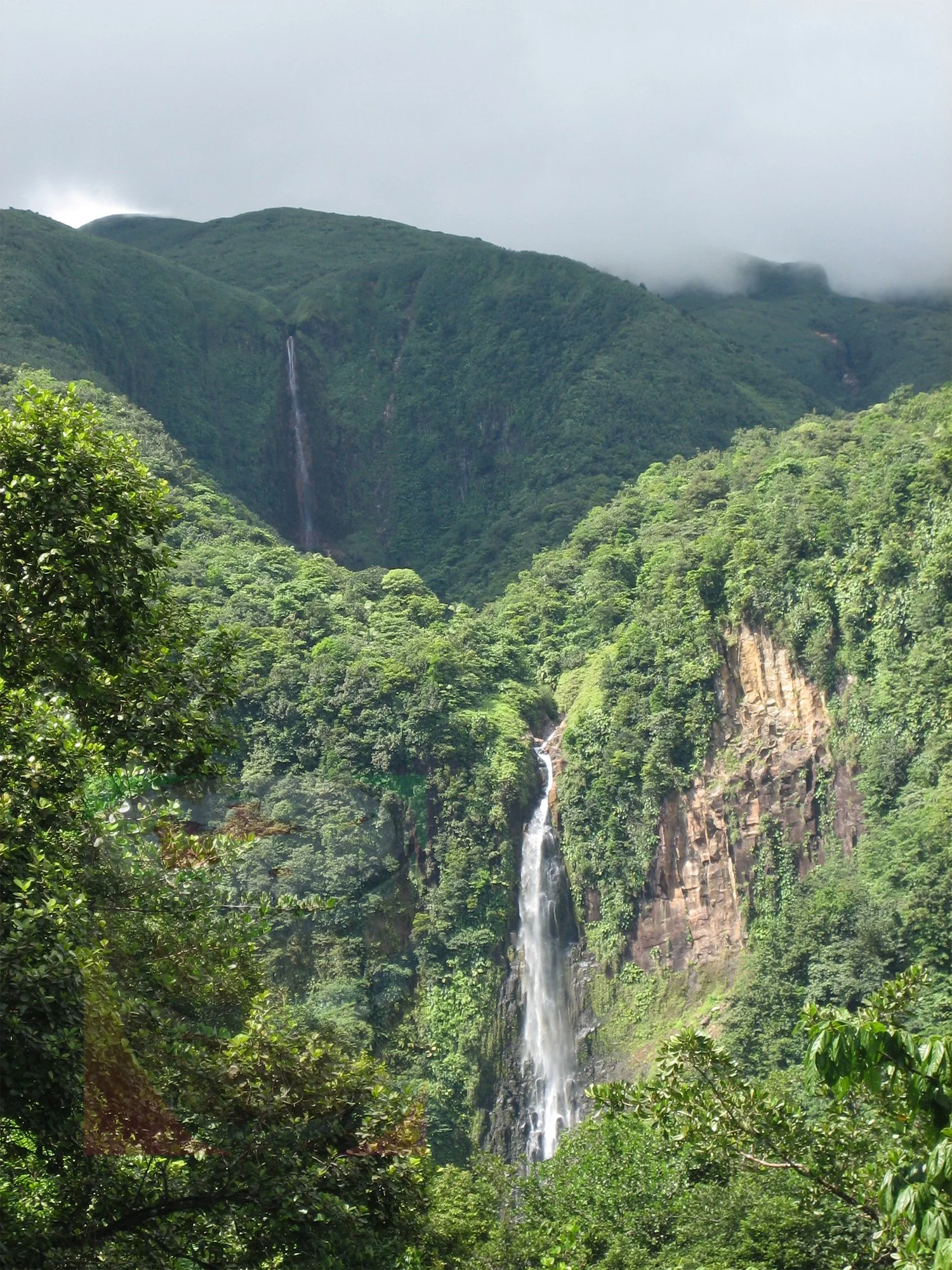 Les chutes du Cabet de la Basse-Terre en Guadeloupe