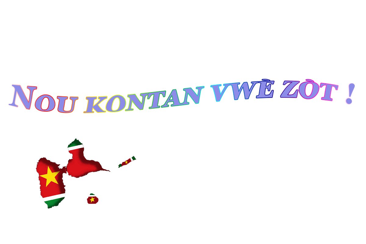 nou kontan vwè zòt proverbe créole " nous somme heureux de vous voir !