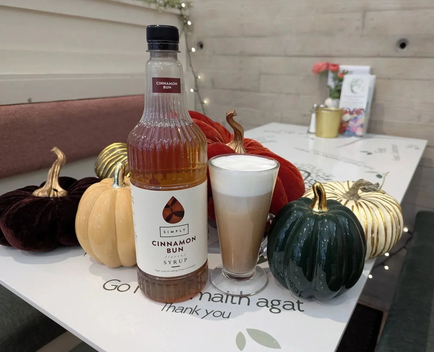 🍁✨ Fall in a Cup! ✨🍁

Autumn has officially arrived and so have our cozy new syrups!

🥮 Cinnamon Bun &ndash; warm, buttery cinnamon goodness

Add a shot to your latte, cappuccino, or hot chocolate for the perfect seasonal treat.
Come taste the fla