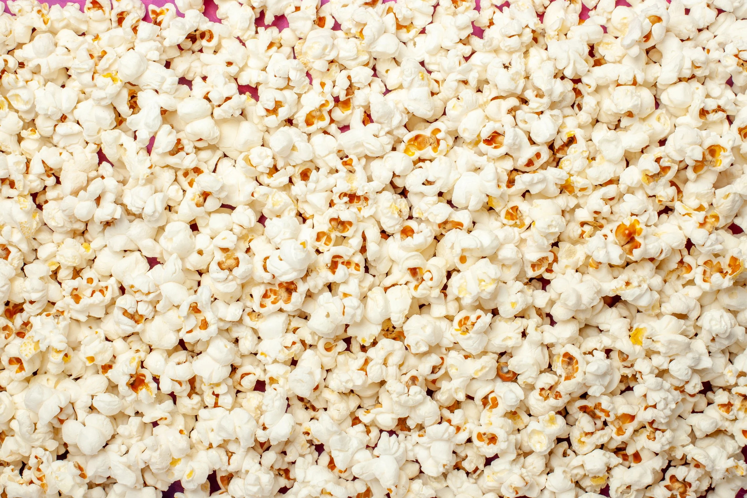 Fleurs de maïs éclatées en popcorn.