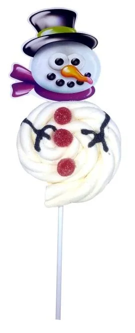 sucette guimauve bonhomme de neige