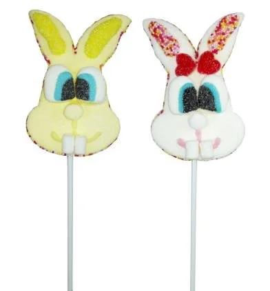 Brochettes de guimauves têtes de Lapins