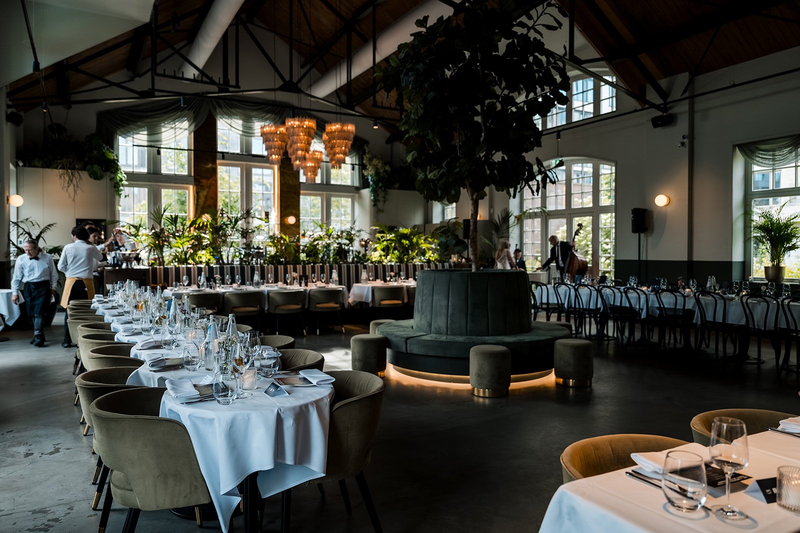  Conference dinner venue prepared for the  Checkout.com  Money20/20 Europe welcome event in Amsterdam. 