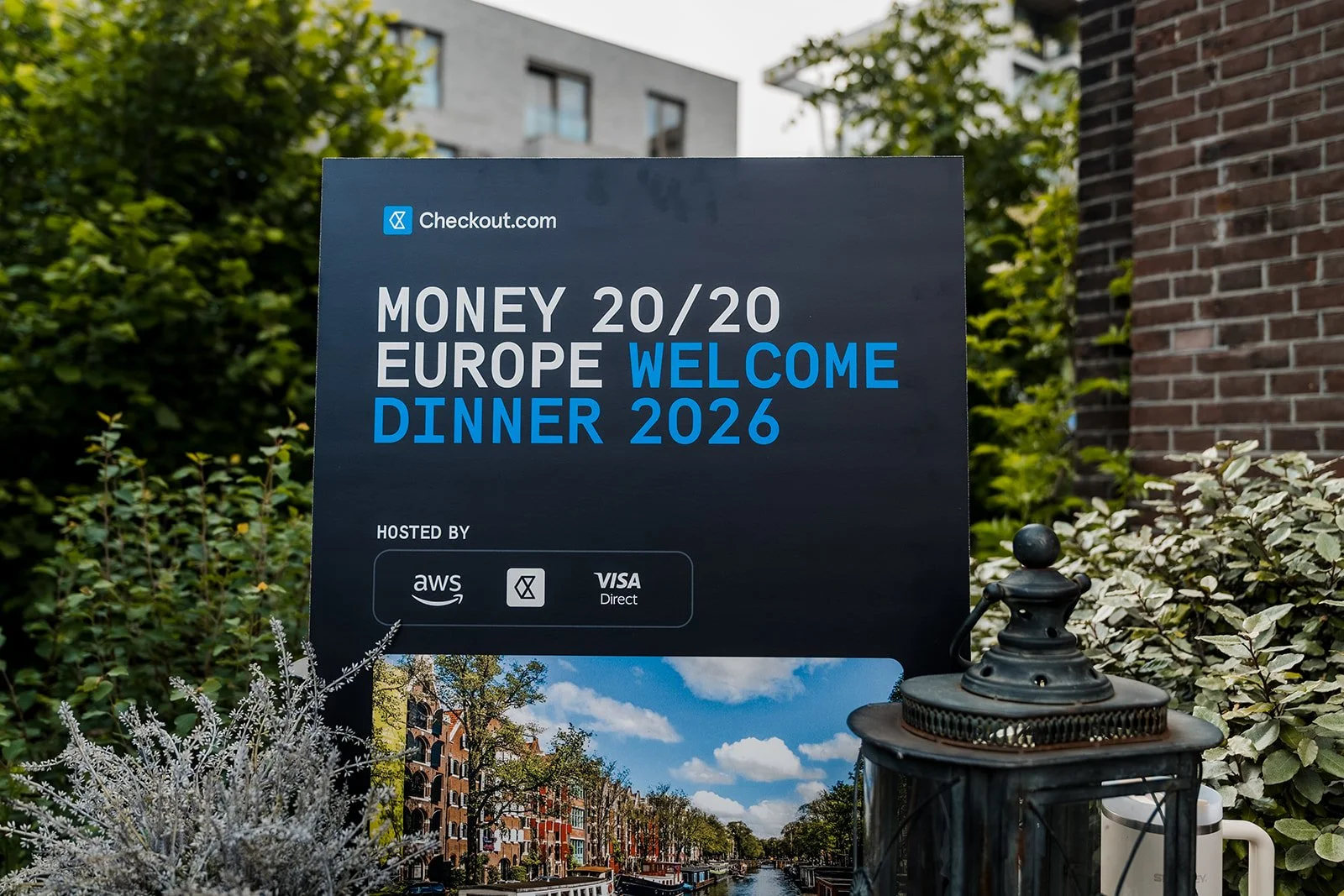 Evening dinner for conference delegates at Money20/20 Europe in Amsterdam.