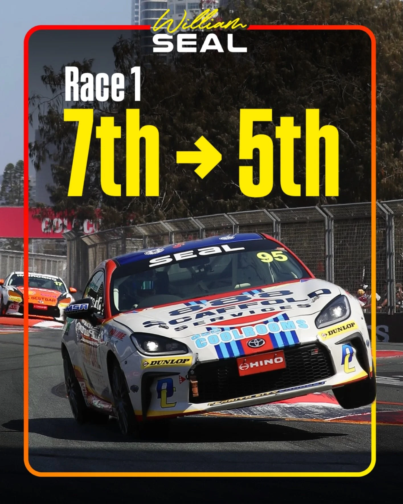Didn&rsquo;t quite have the pace we were after, crossed the line P7 but moved up to P5 after post-race penalties.

Solid points and plenty to build on for tomorrow.

Thanks to the Phil, Shaun, Robbo, and the whole team at Action Motorsport for a fast