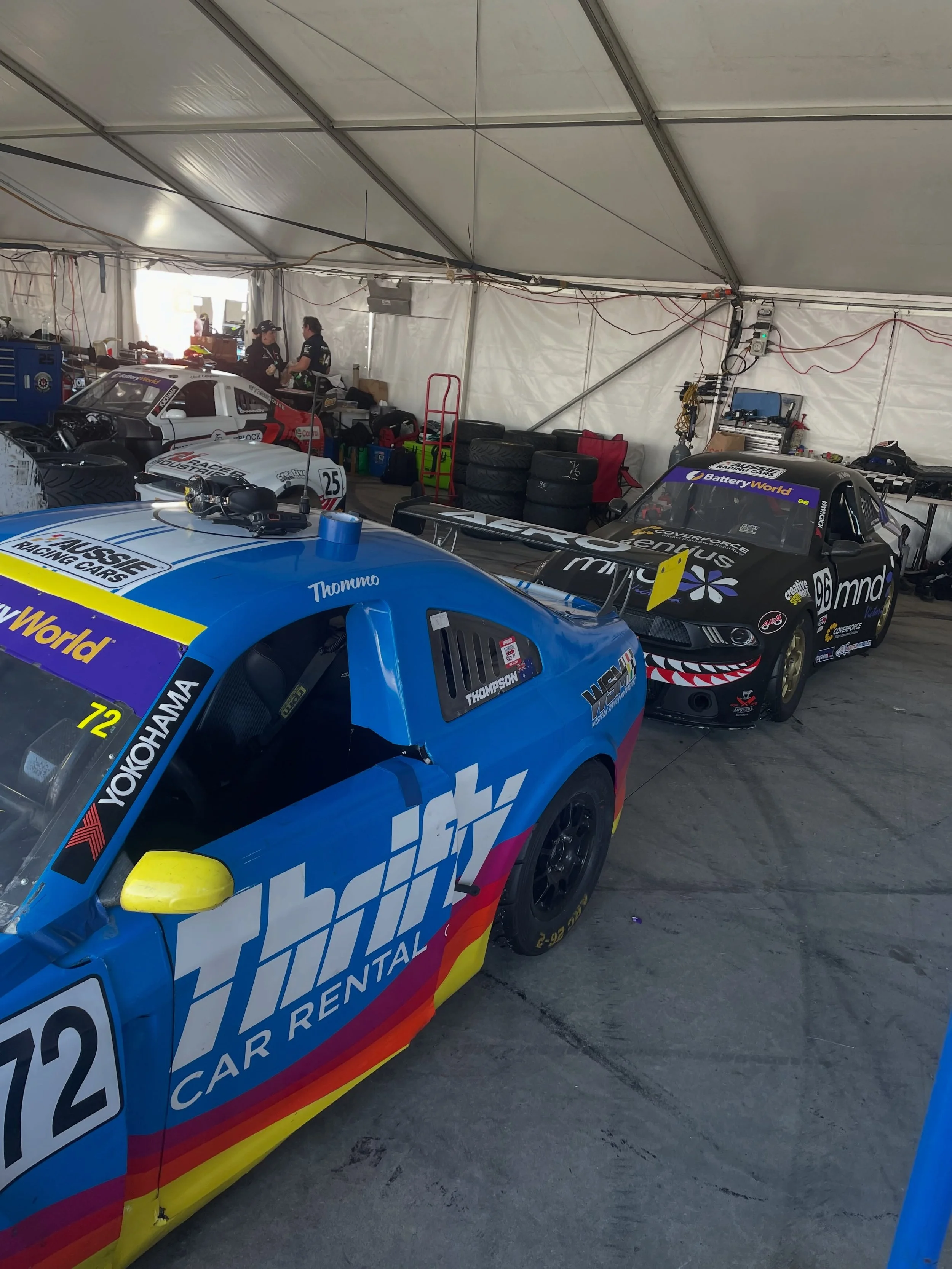 A solid weekend on the spanners for me, part of the @westernsydneymotorsport crew. 

Had some ups, and some upside-downs, but with a massive effort from the team, the cars made every race and we left Tassie with some race wins!