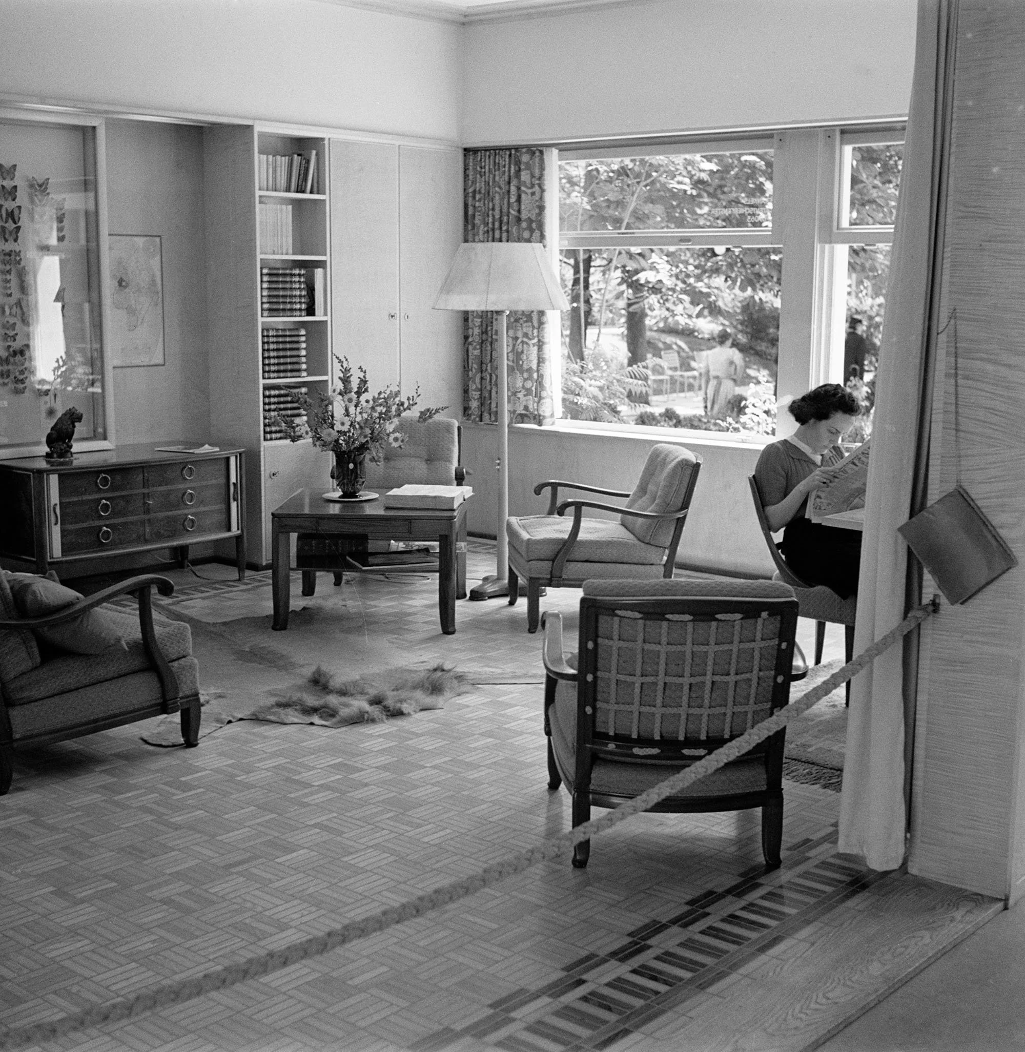 Geschwister Kahl Stiftung | Pavillon «Wohnen», Landesausstellung Zürich, 1939 – gestaltet von der Knuchel & Kahl AG, Zürich.  © Hans Staub / Fotostiftung Schweiz