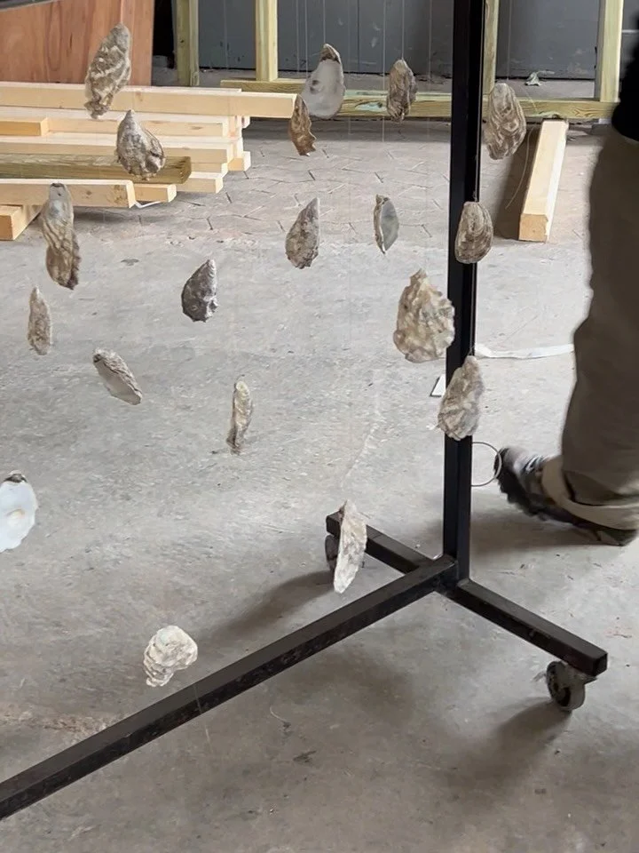 THE OYSTER CHANDELIERS 🦪 

Project created by @gretejohansson in collaboration with @labanchinacph for IMPACT FESTIVAL. 

Using otherwise discarded shells and recycled materials from our own metal workshop, this years festival will be covered in oys