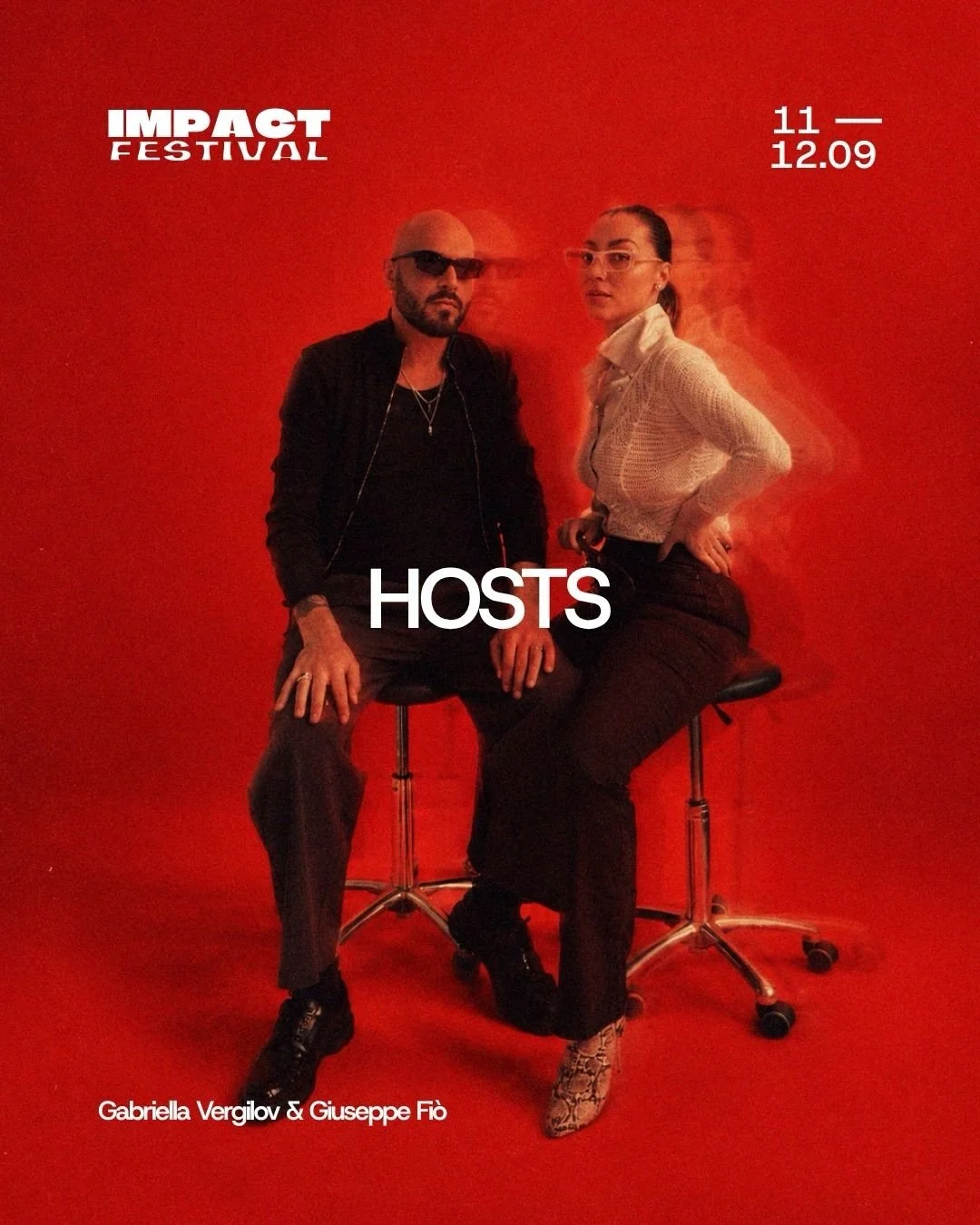 MEET OUR HOSTS 

Meet our hosts @gabriellavergilov &amp; @fiogiuseppe ❤️

They will investigate the festival from the guest POV and give you a run through of how to engage and interact with this year&rsquo;s program. 

On both Friday &amp; Saturday G