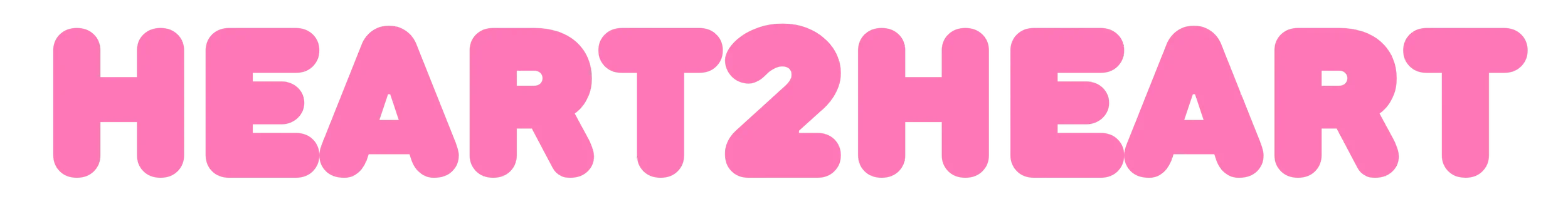 Text in pink bubble letters spells 'HEART2HEART'.