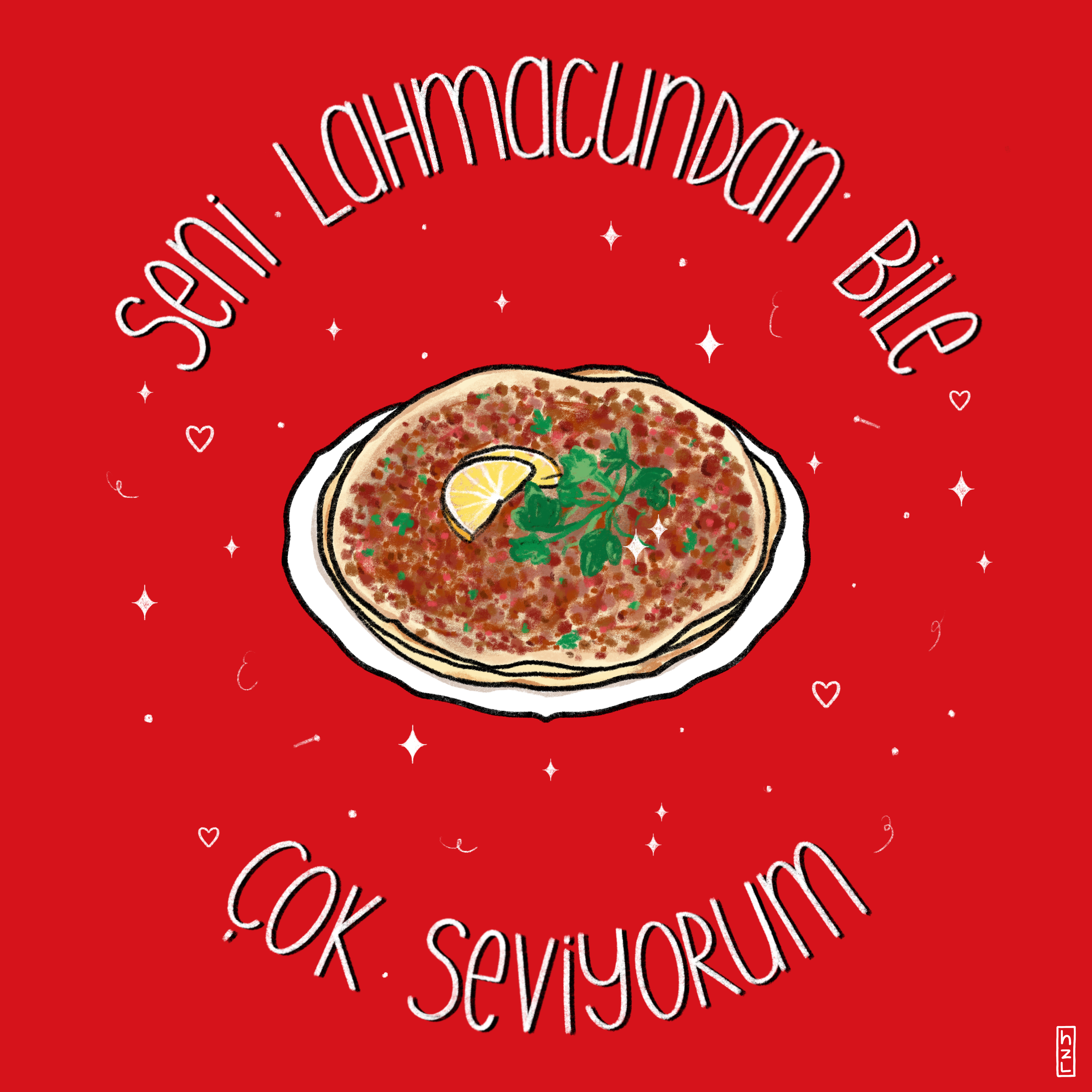 I love you more than I love lahmacun