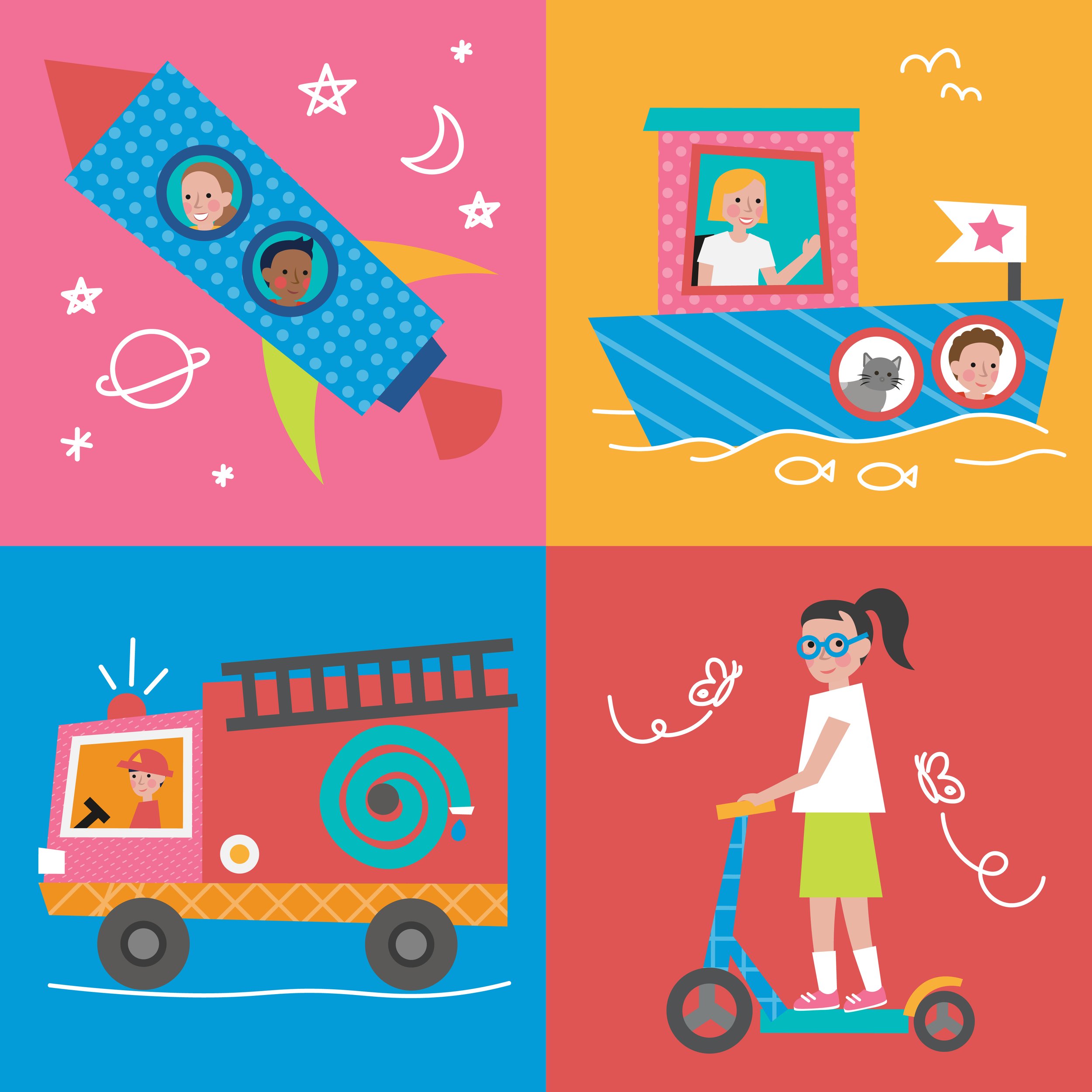 Vehicles Memory and Matching Game