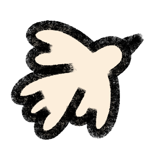 Minimalist white silhouette of a crab on a black background
