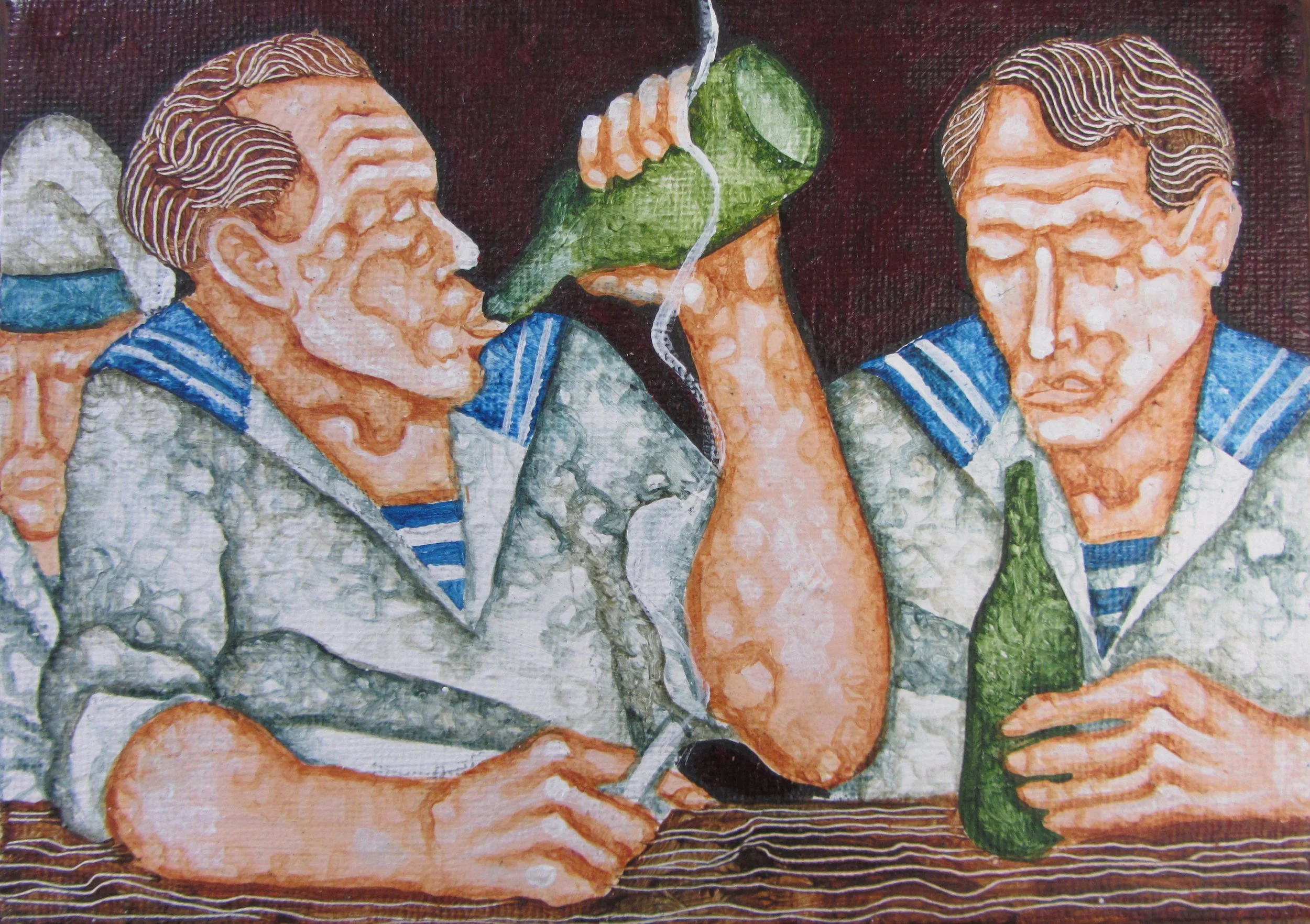 Fifty bottles down, 13 x 18 cm, 2018.jpg