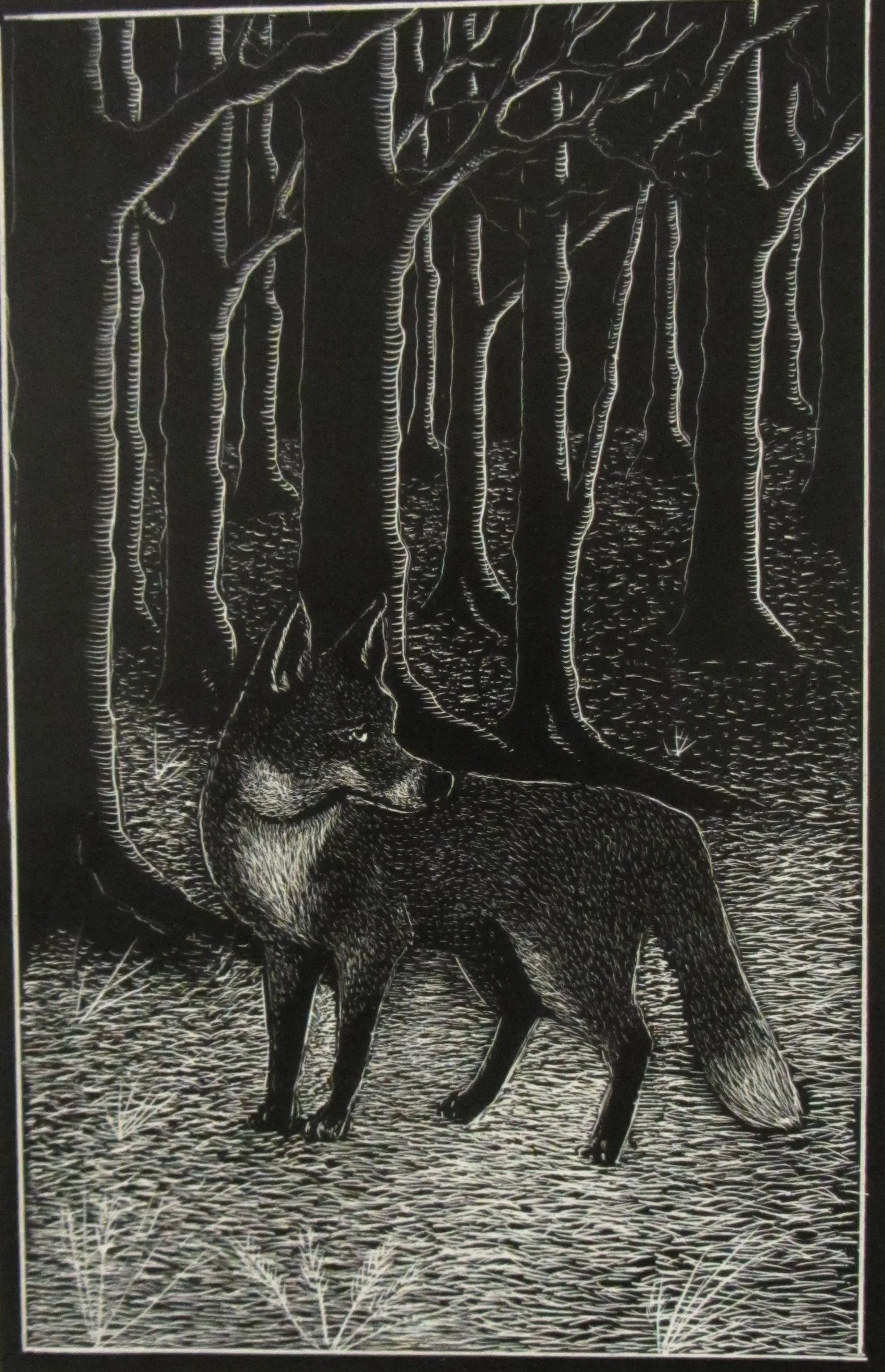 Fox In Autumn Woods, 23 x 15 cm, 2021.JPG