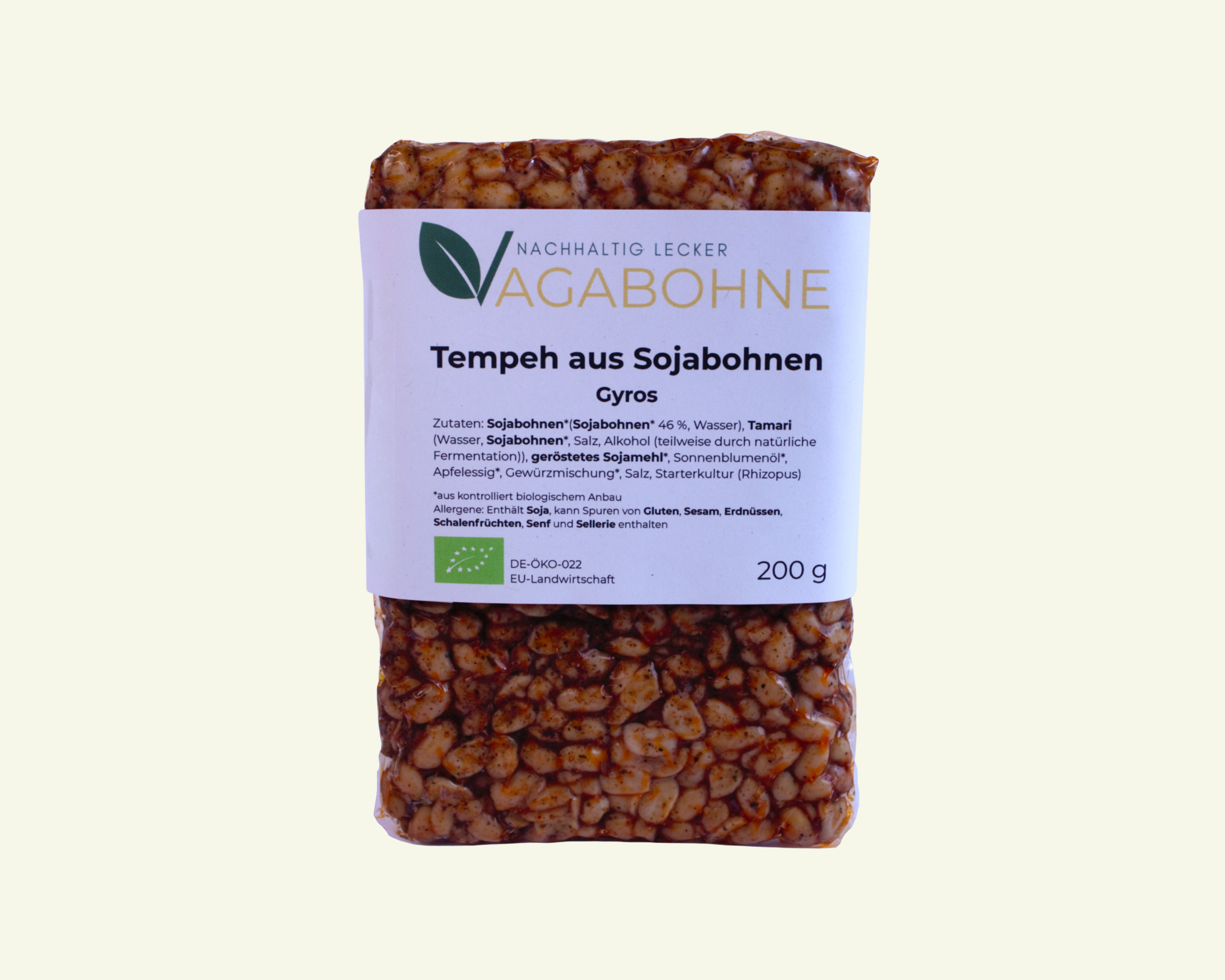 Bio Tempeh aus Sojabohnen - Gyros - 200 g