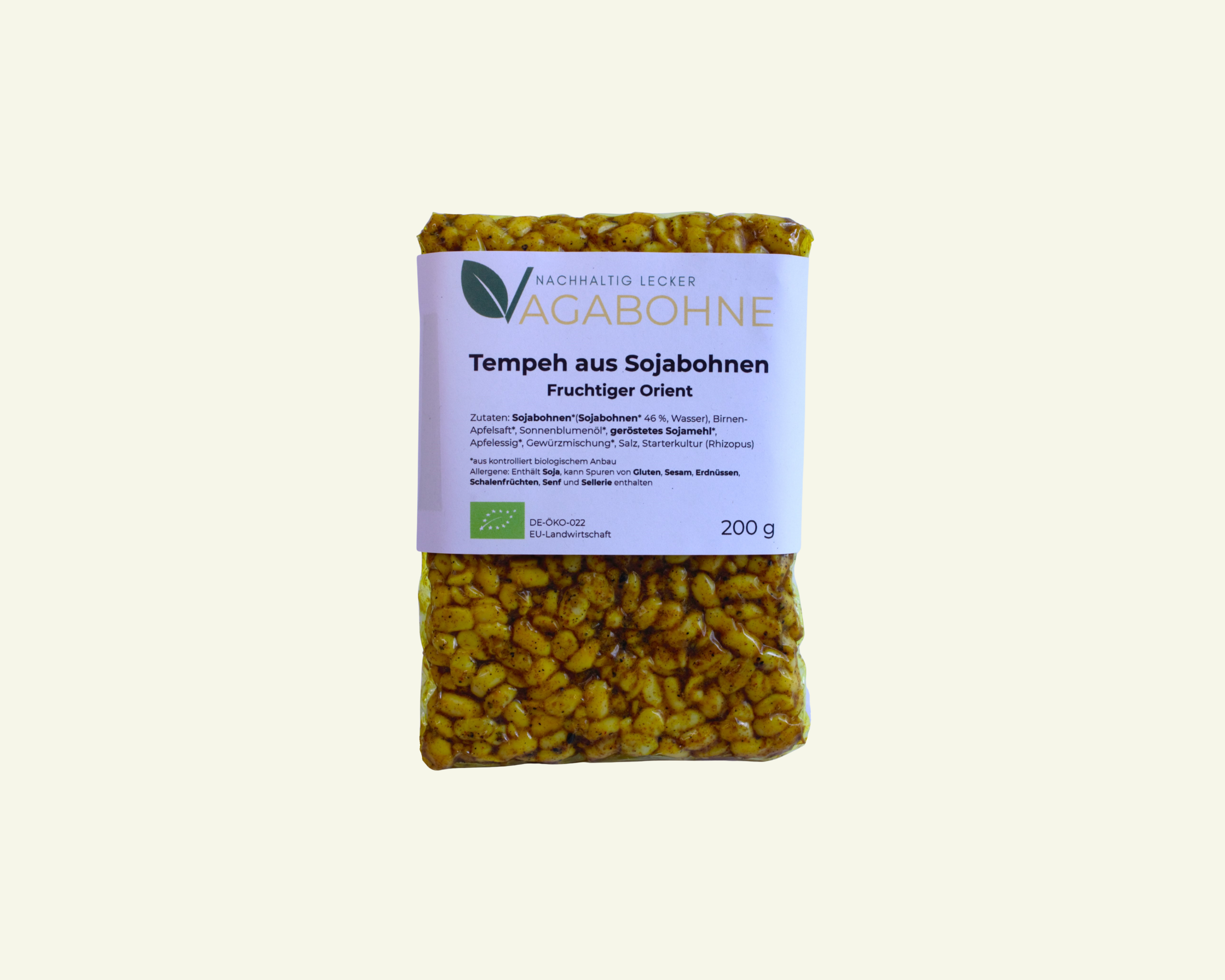 Bio Tempeh aus Sojabohnen - Fruchtiger Orient - 200 g