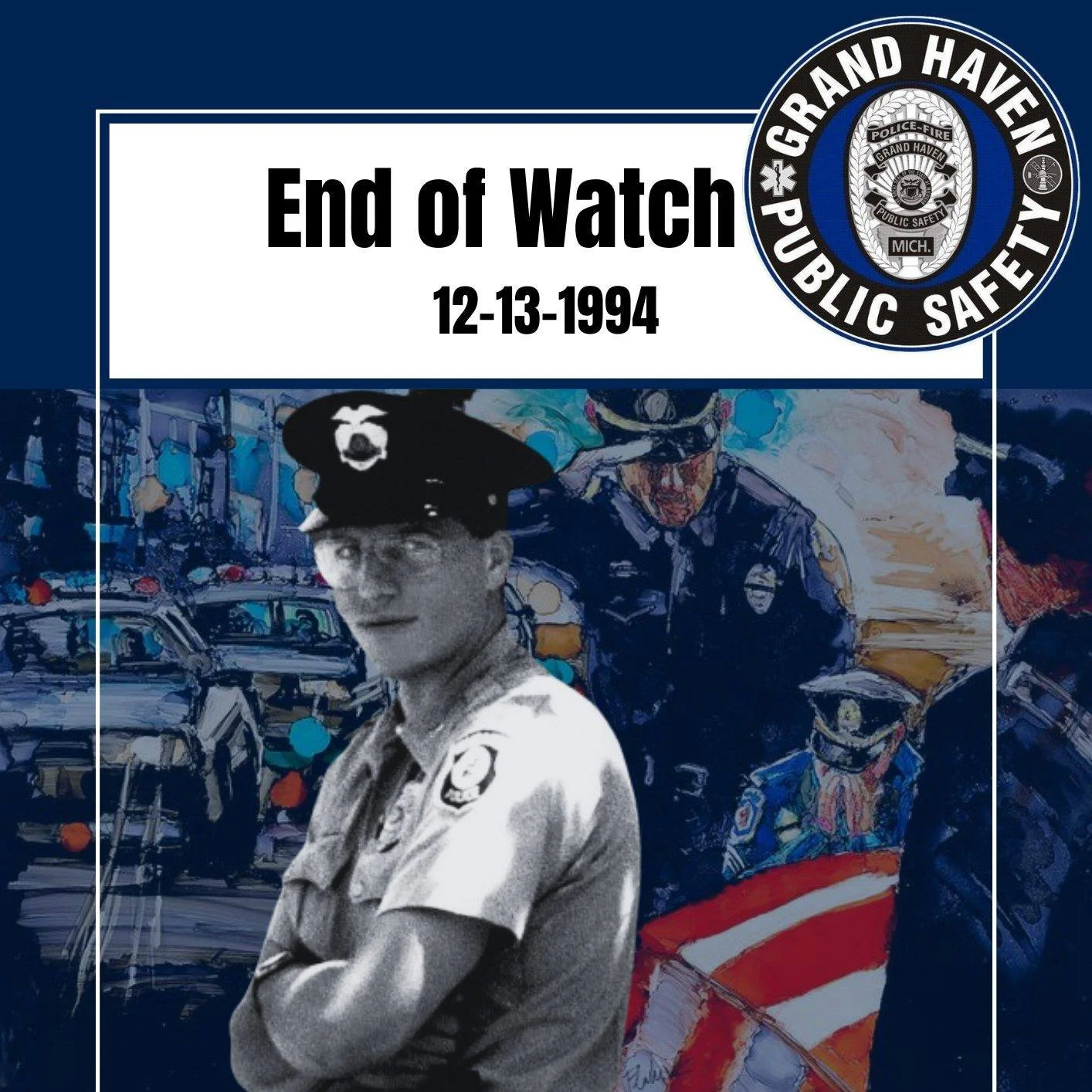 Today, we honor the anniversary of Officer Scott Flahvie&rsquo;s line-of-duty death. He paid the ultimate sacrifice in service to our community, and his absence is felt every day. Gone, but never forgotten.

We are proud to walk in the path he helped