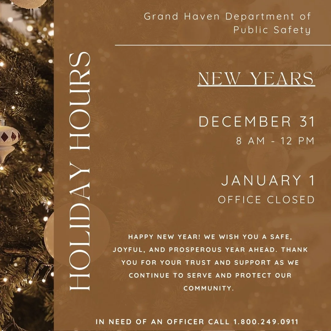 Happy New Year&rsquo;s Eve!
Please note: Our office will close today at noon and remain closed on New Year&rsquo;s Day.

Lobby remains open
Use the call button inside for non-emergency dispatch
Call 1-800-249-0911
For emergencies, dial 911

Wishing e