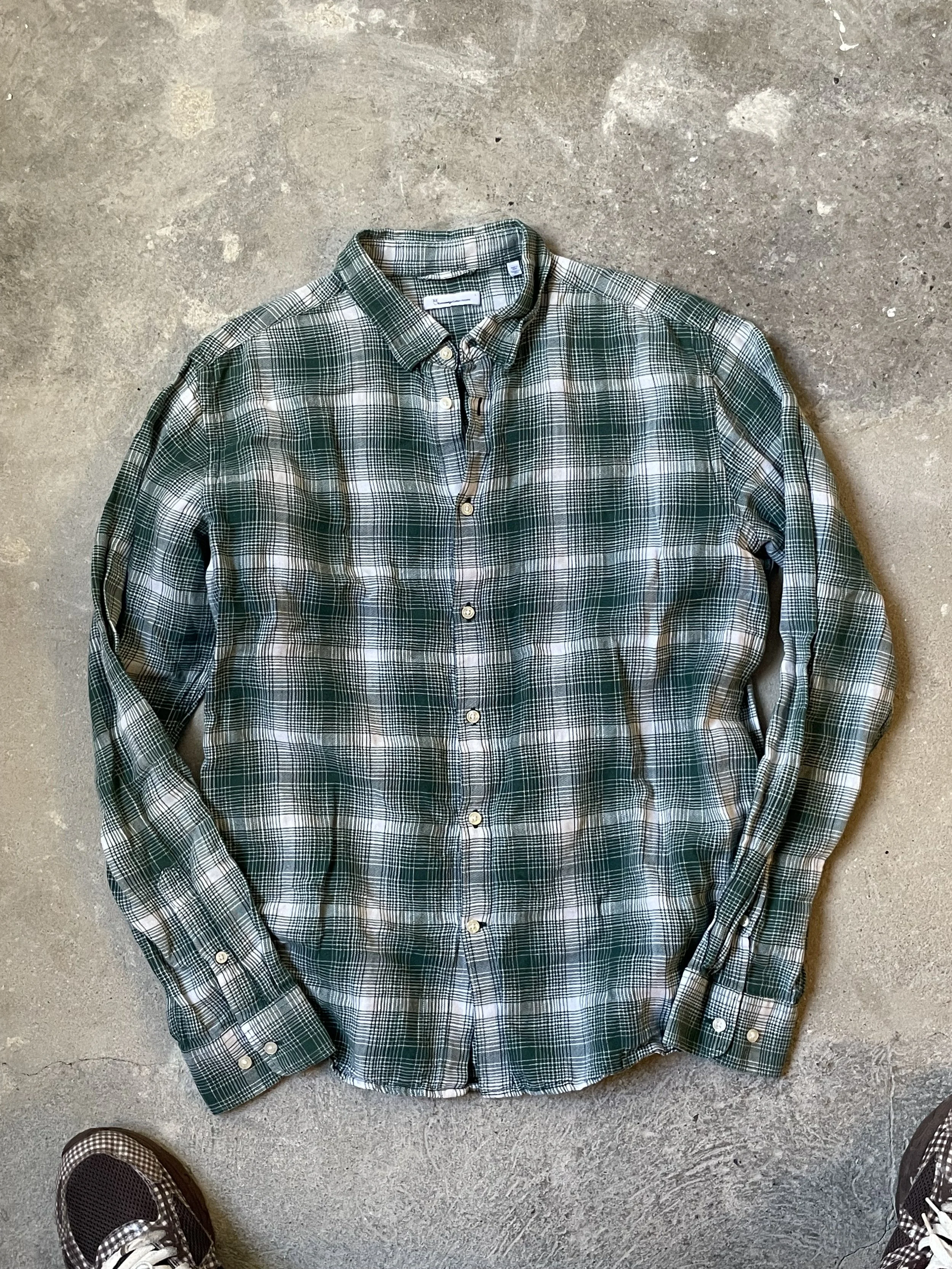 Knowledge Cotton Apparel Plaid Shirt - S