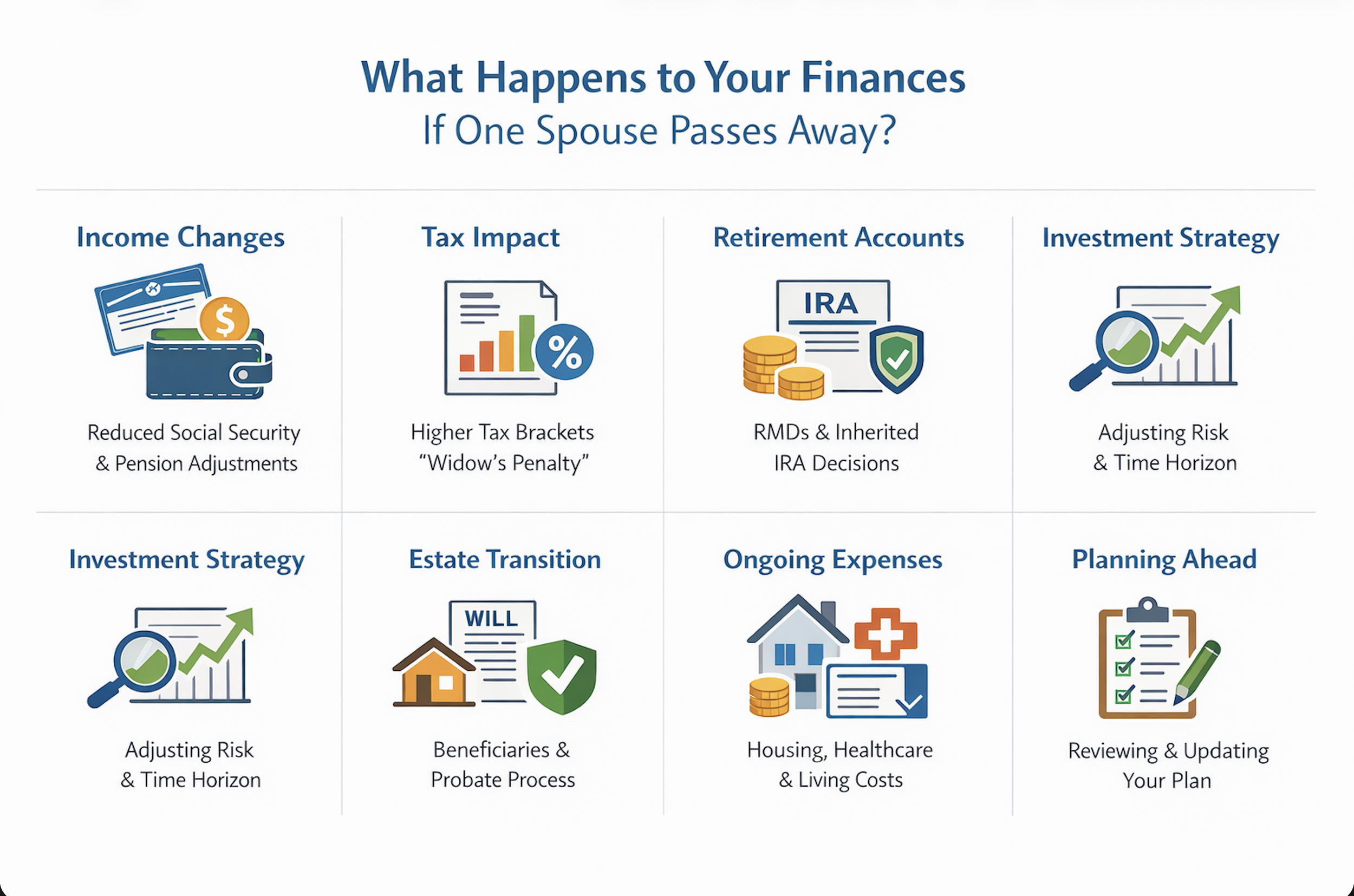 What Happens Financially When a Spouse Passes Away?