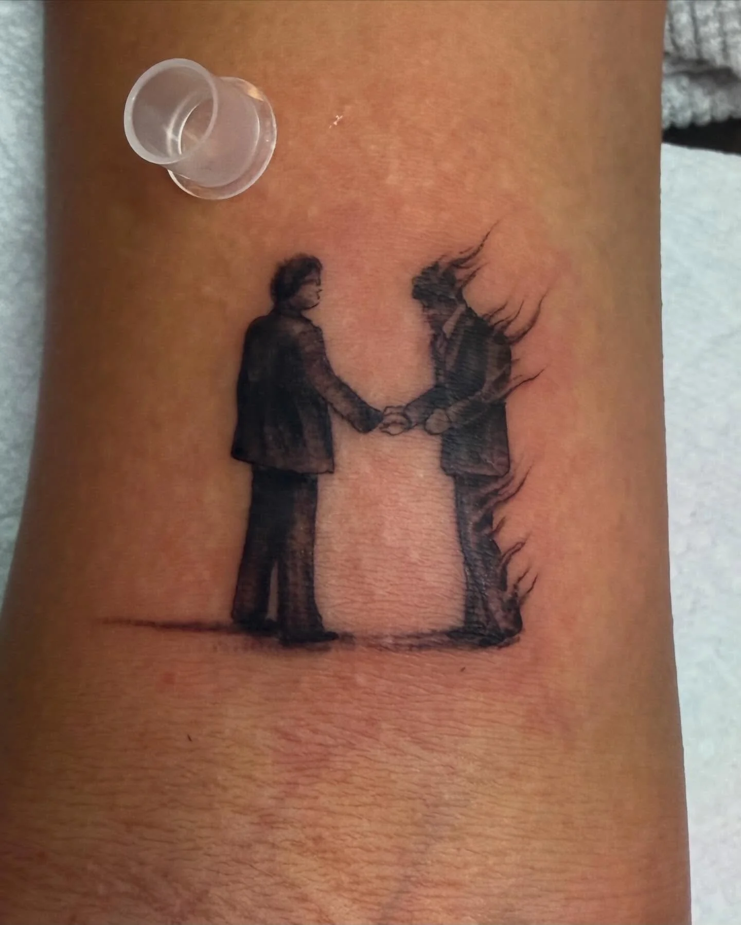 Walk-ins welcome! Like this micro fine line Pink Floyd tattoo. Come through Wednesday-Monday, 12-7 PM to jam @tomorrow_tattoo 🐇