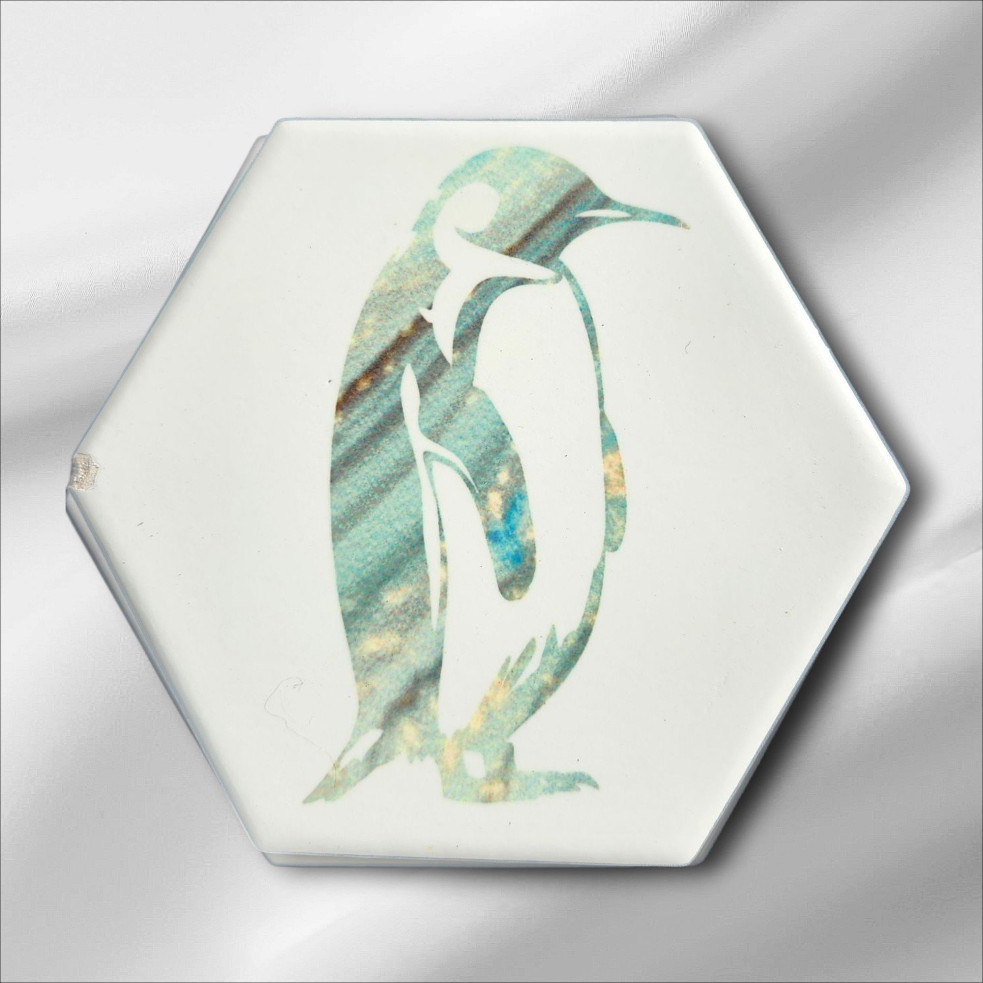 Set of 4 coasters - Penguin