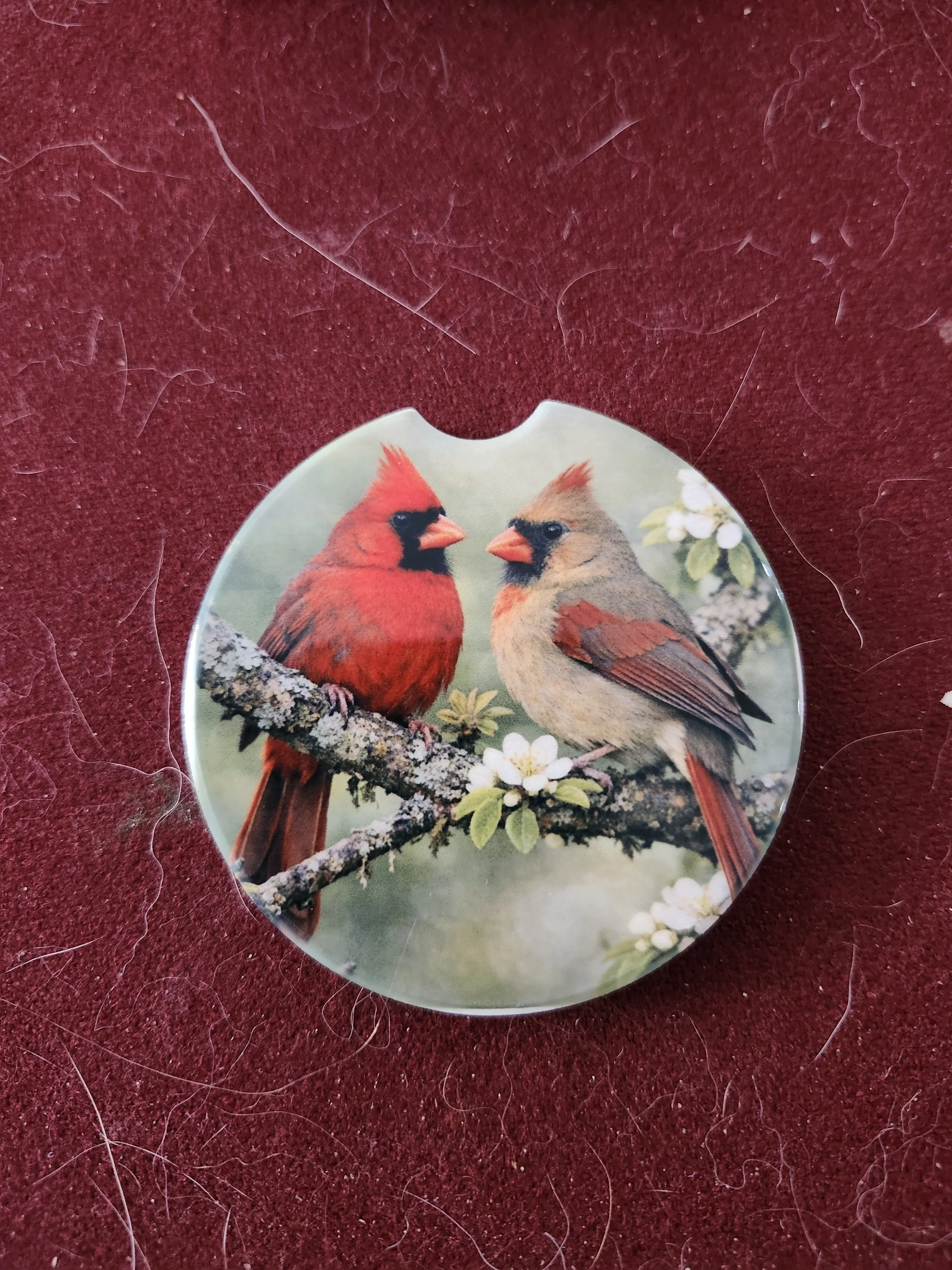 Soft car coasters - set of 2