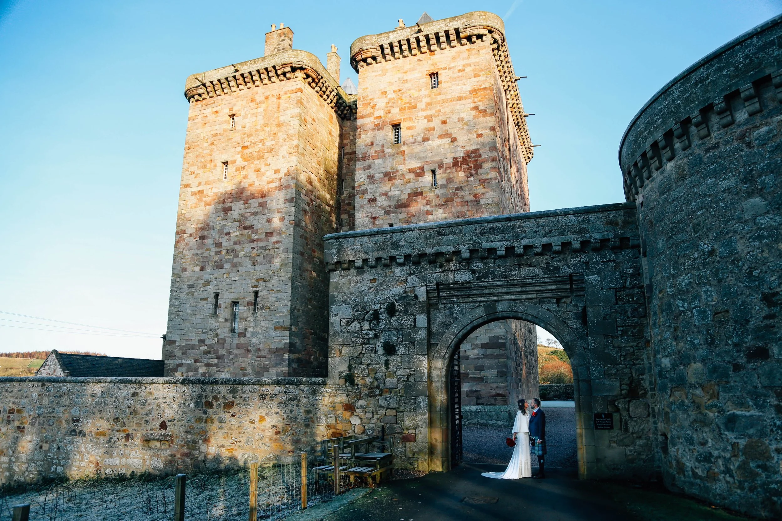 A Christmas Wedding in a Real Medieval castle.